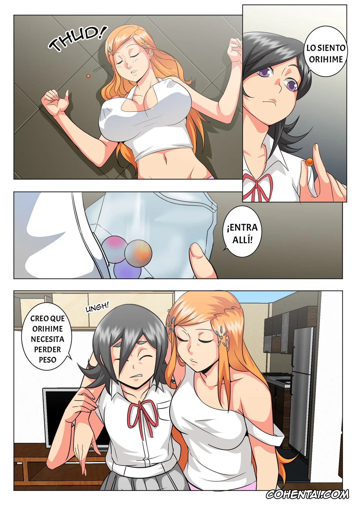 Bleach xxx, Ichigo Kurosaki xxx, Kon xxx, Orihime Inoue xxx, Rangiku Matsumoto xxx, Rukia Kuchiki xxx, BLEACH: A WHAT IF STORY (CAP 3) (Bleach), pagina 10