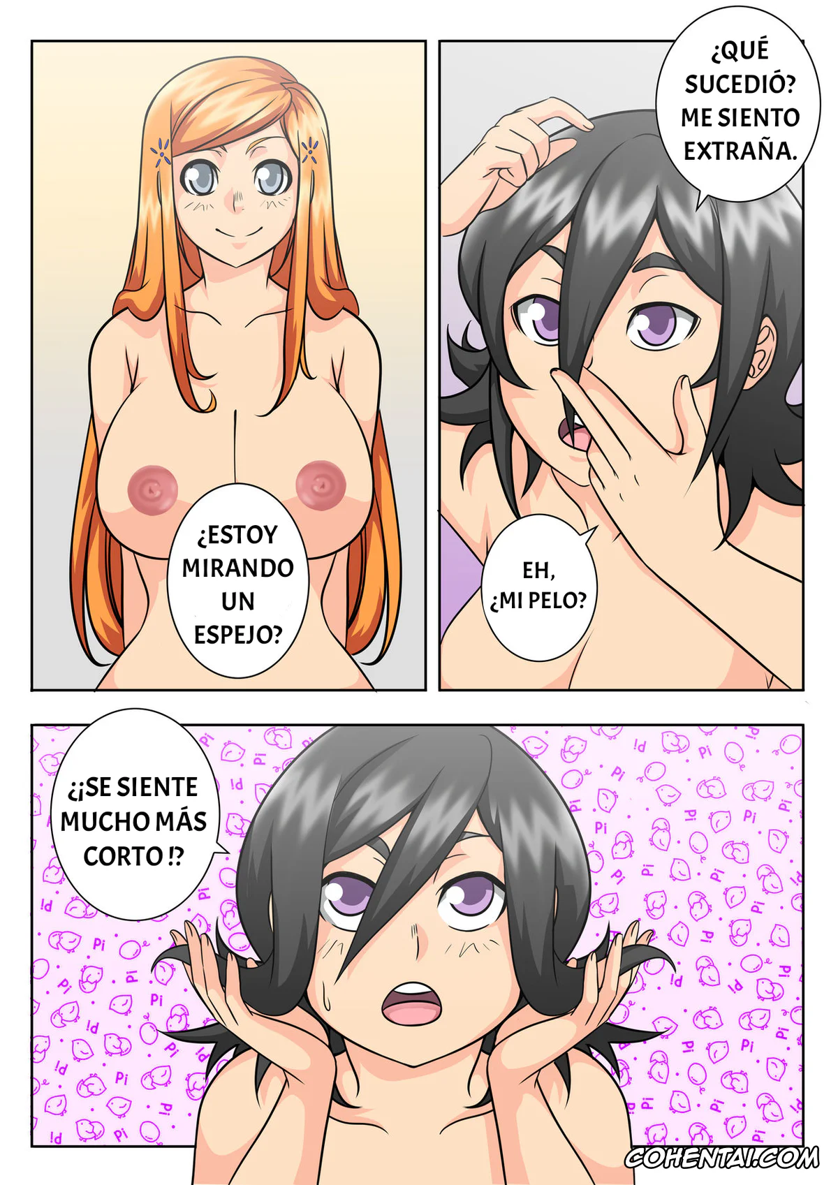 Bleach hentai, Ichigo Kurosaki hentai, Kon hentai, Orihime Inoue hentai, Rangiku Matsumoto hentai, Rukia Kuchiki hentai, BLEACH: A WHAT IF STORY (CAP 3) (Bleach), pagina 15