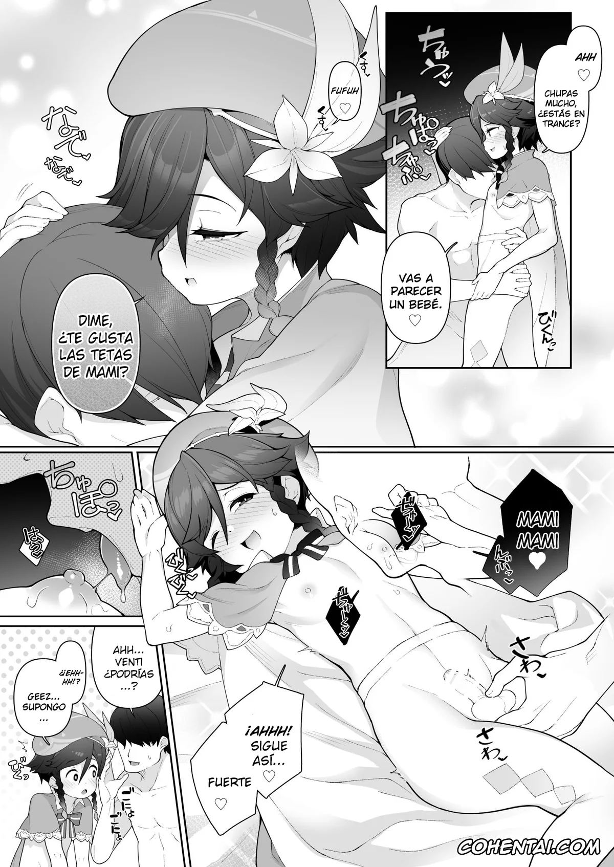 Genshin Impact xxx, Venti xxx, Venti-kun o Hotel ni Sasottara OK Shitekureta node Tokoton Amaenbou H suru Hanashi (Genshin Impact), pagina 4
