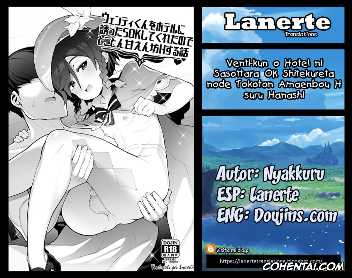 Genshin Impact hentai, Venti hentai, Venti-kun o Hotel ni Sasottara OK Shitekureta node Tokoton Amaenbou H suru Hanashi (Genshin Impact), pagina 12