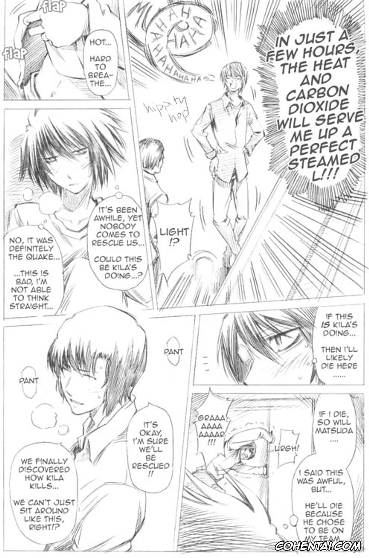 Death Note porno, L Lawliet porno, Touta Matsuda porno, Elevator Action, pagina 5