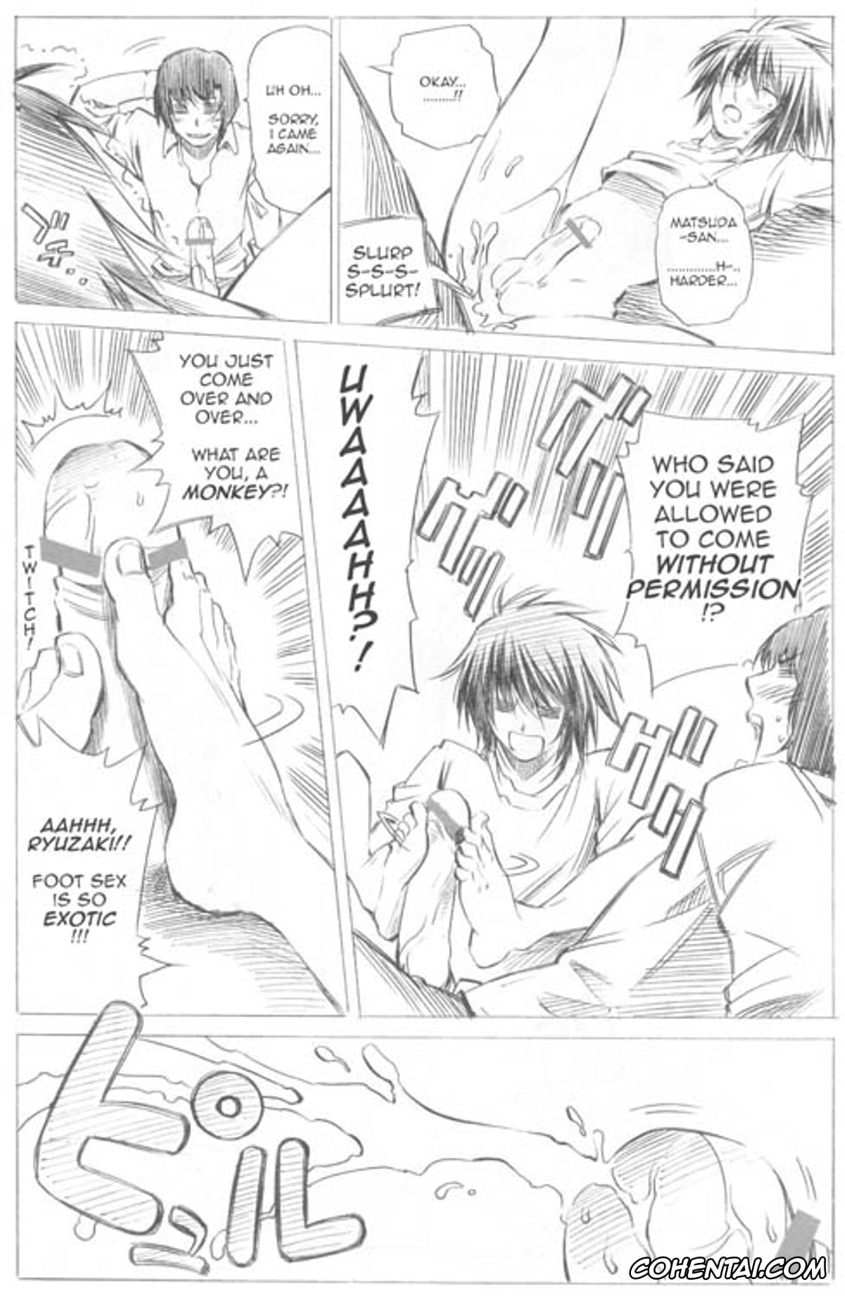 Death Note xxx, L Lawliet xxx, Touta Matsuda xxx, Elevator Action, pagina 10