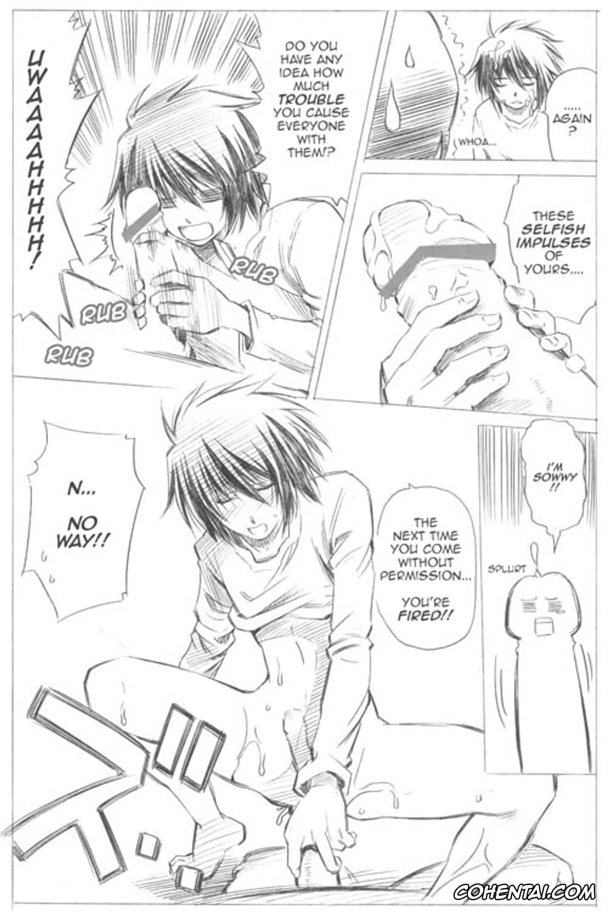 Death Note porno, L Lawliet porno, Touta Matsuda porno, Elevator Action, pagina 11