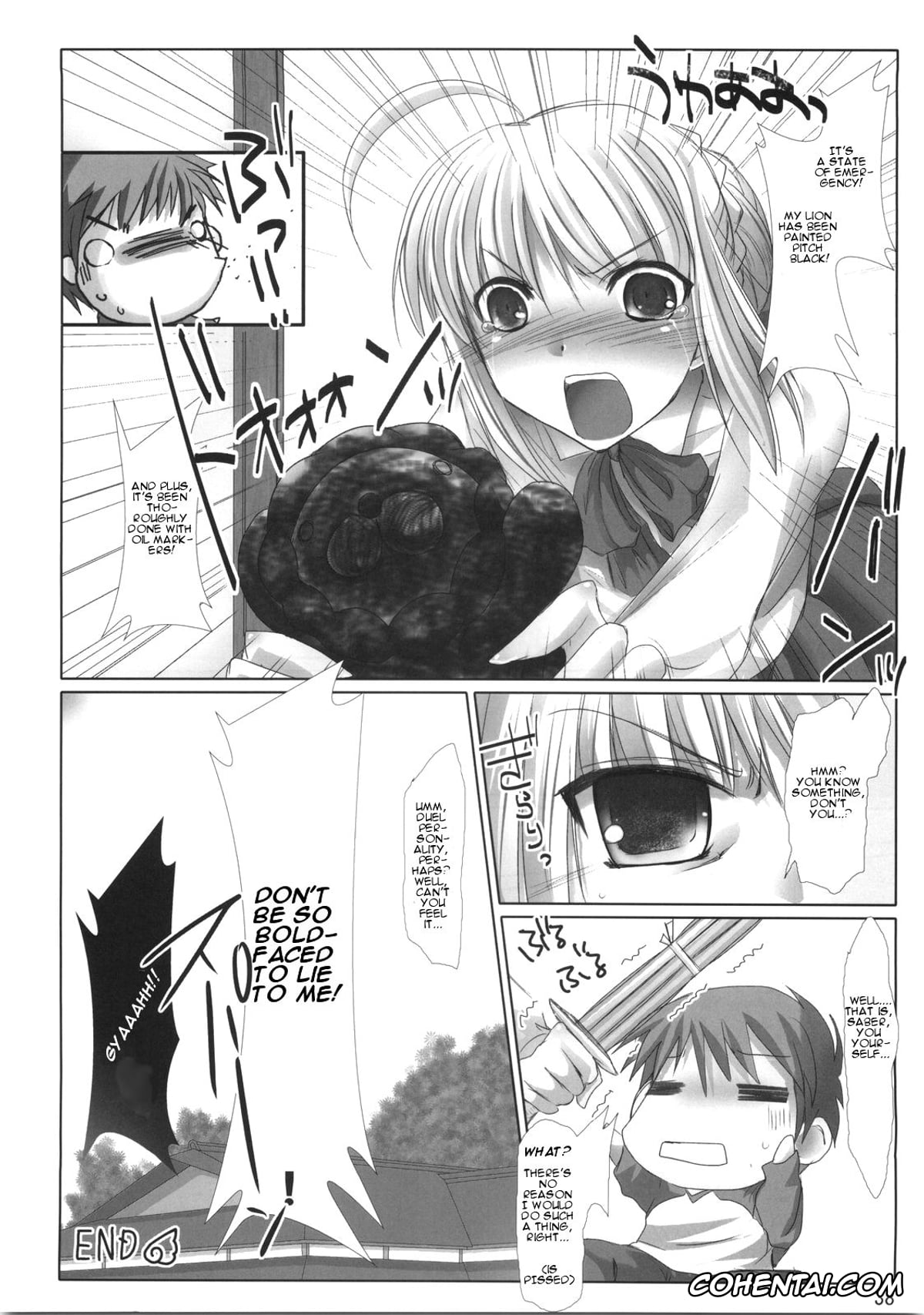 Fate Hollow Ataraxia xxx, Saber Alter xxx, Shirou Emiya xxx, BLACK 99% (Fate/hollow ataraxia), pagina 37
