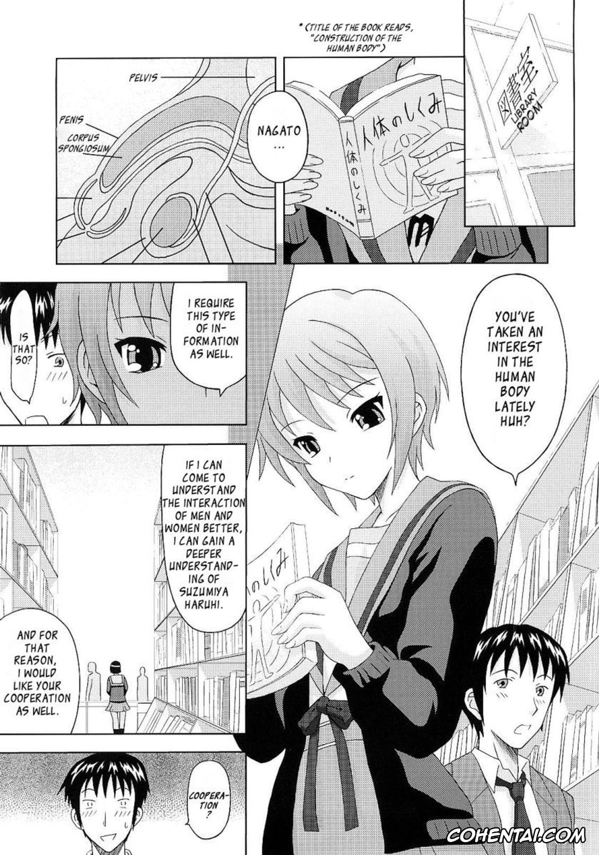The Melancholy Of Haruhi Suzumiya | Suzumiya Haruhi No Yuuutsu xxx, Kyon xxx, Yuki Nagato xxx, Nagato Yuki no Nikuyoku (Suzumiya Haruhi no Yuuutsu), pagina 4