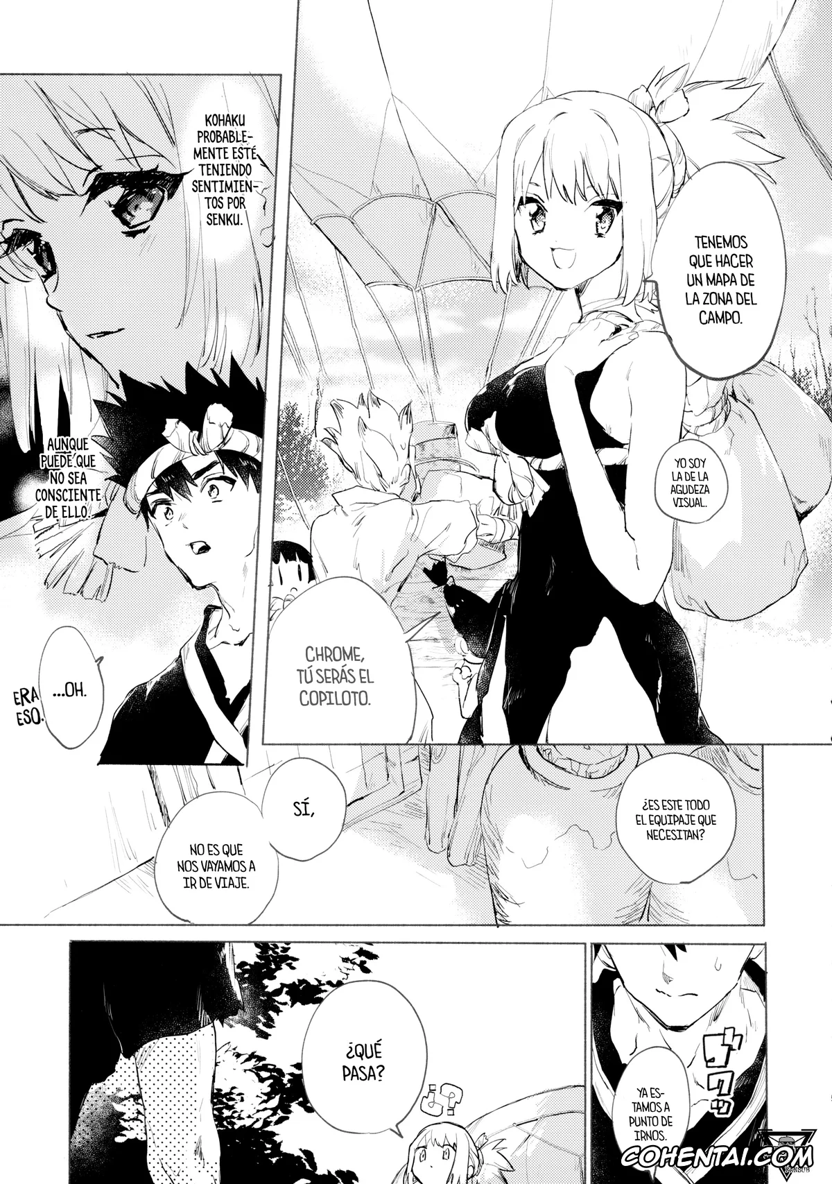 Dr. STONE xxx, Kohaku xxx, Senku Ishigami xxx, Sekki Sekai de Mabushii Natsu (Dr. STONE), pagina 7