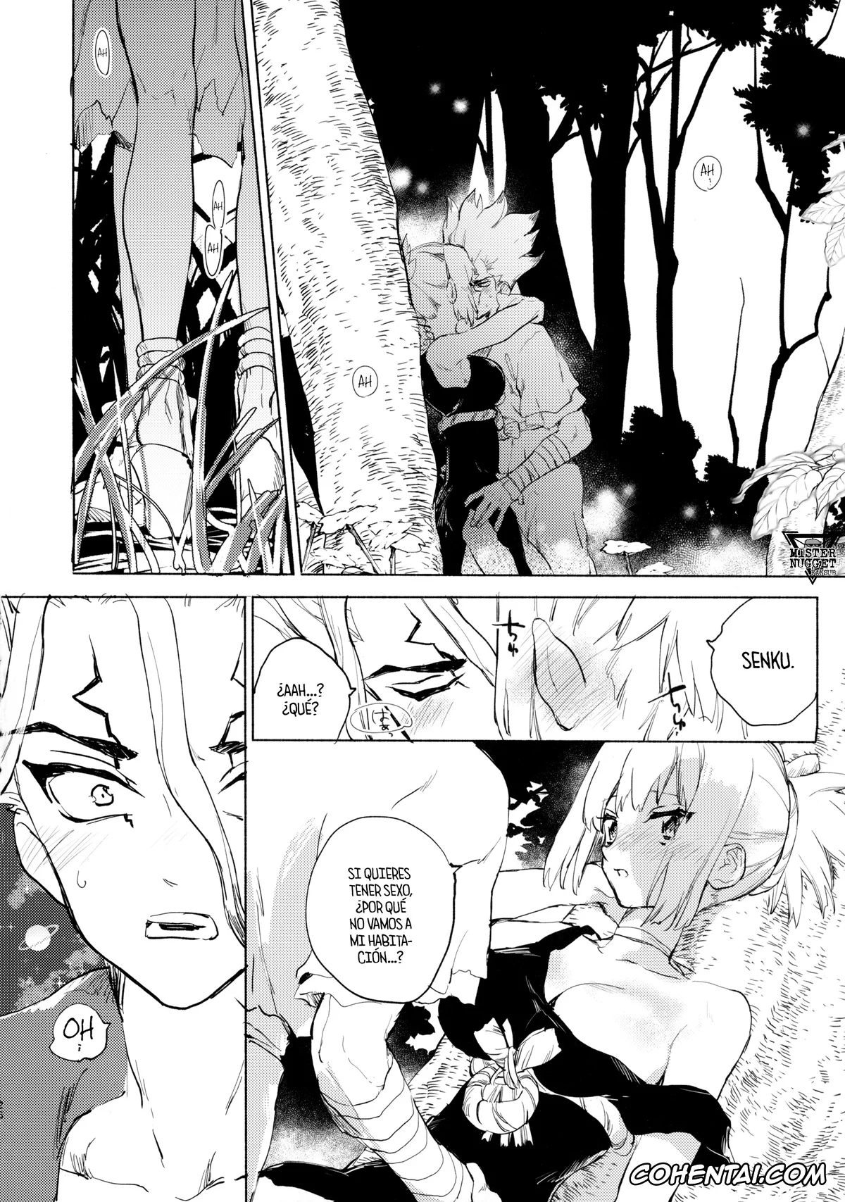 Dr. STONE xxx, Kohaku xxx, Senku Ishigami xxx, Sekki Sekai de Mabushii Natsu (Dr. STONE), pagina 28