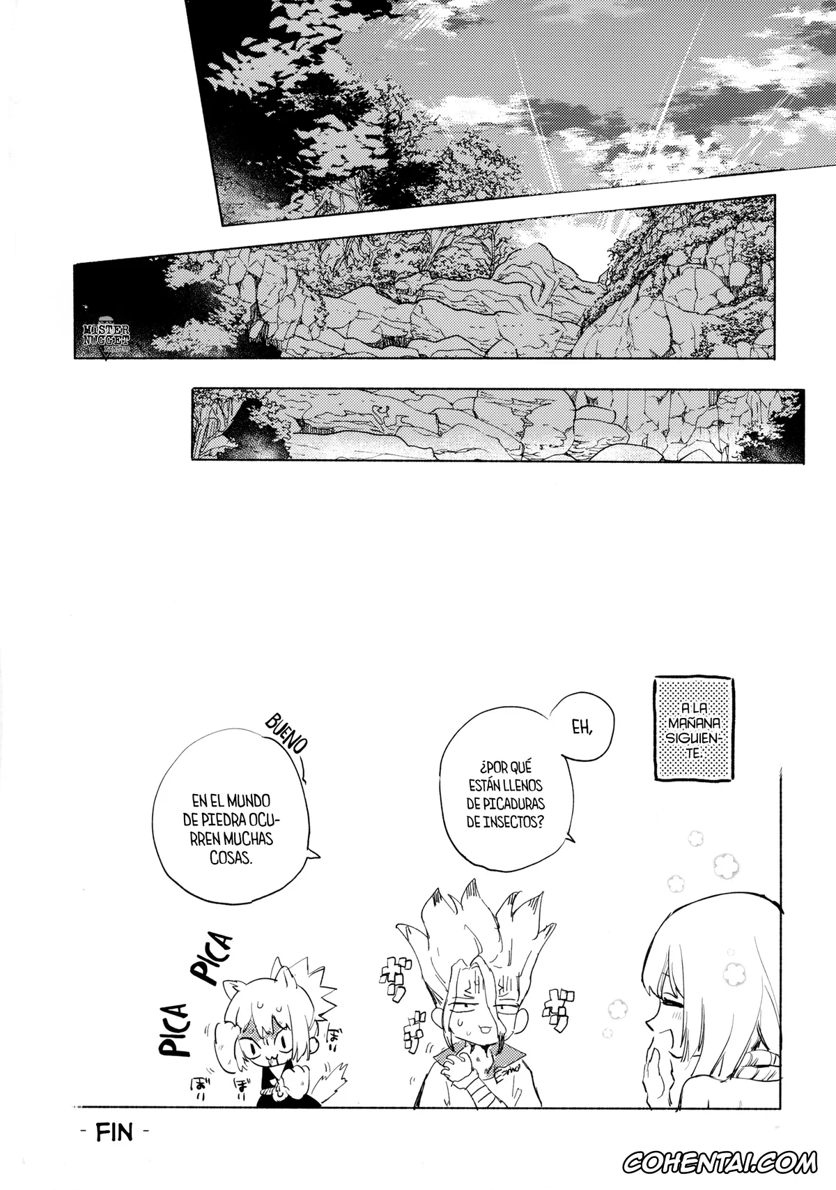 Dr. STONE xxx, Kohaku xxx, Senku Ishigami xxx, Sekki Sekai de Mabushii Natsu (Dr. STONE), pagina 34