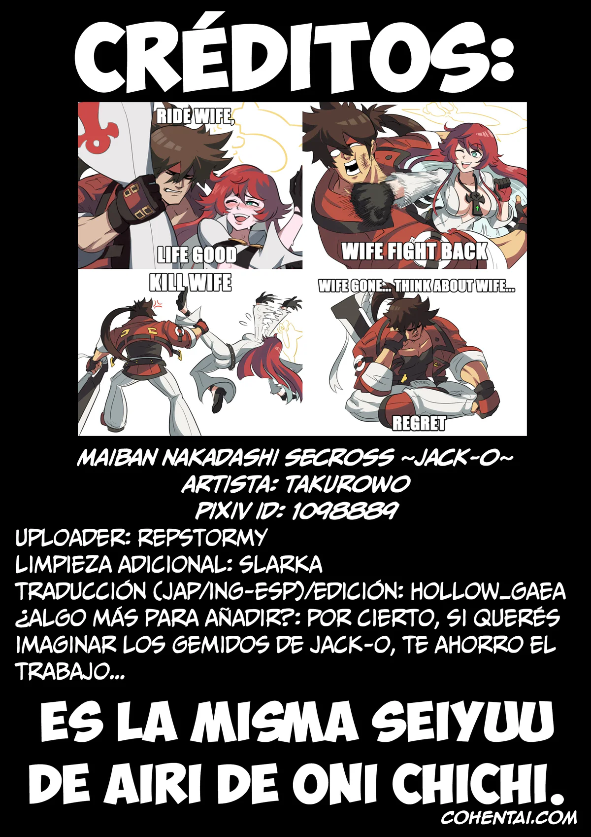 Guilty Gear hentai, Jack-O Valentine hentai, Sol Badguy hentai, Maiban Nakadashi Secross ~Jack-O~ (Guilty Gear), pagina 9