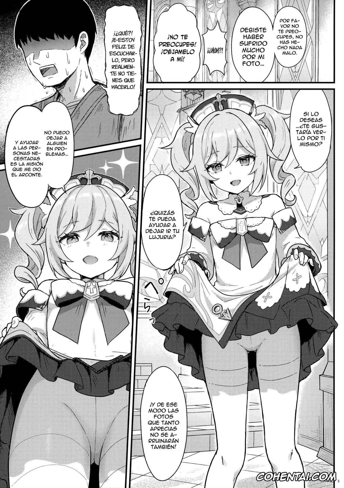 Genshin Impact xxx, Barbara Pegg xxx, Barbara-chan ga Ecchi na Chiryou o Shite kureru Hon (Genshin Impact), pagina 4