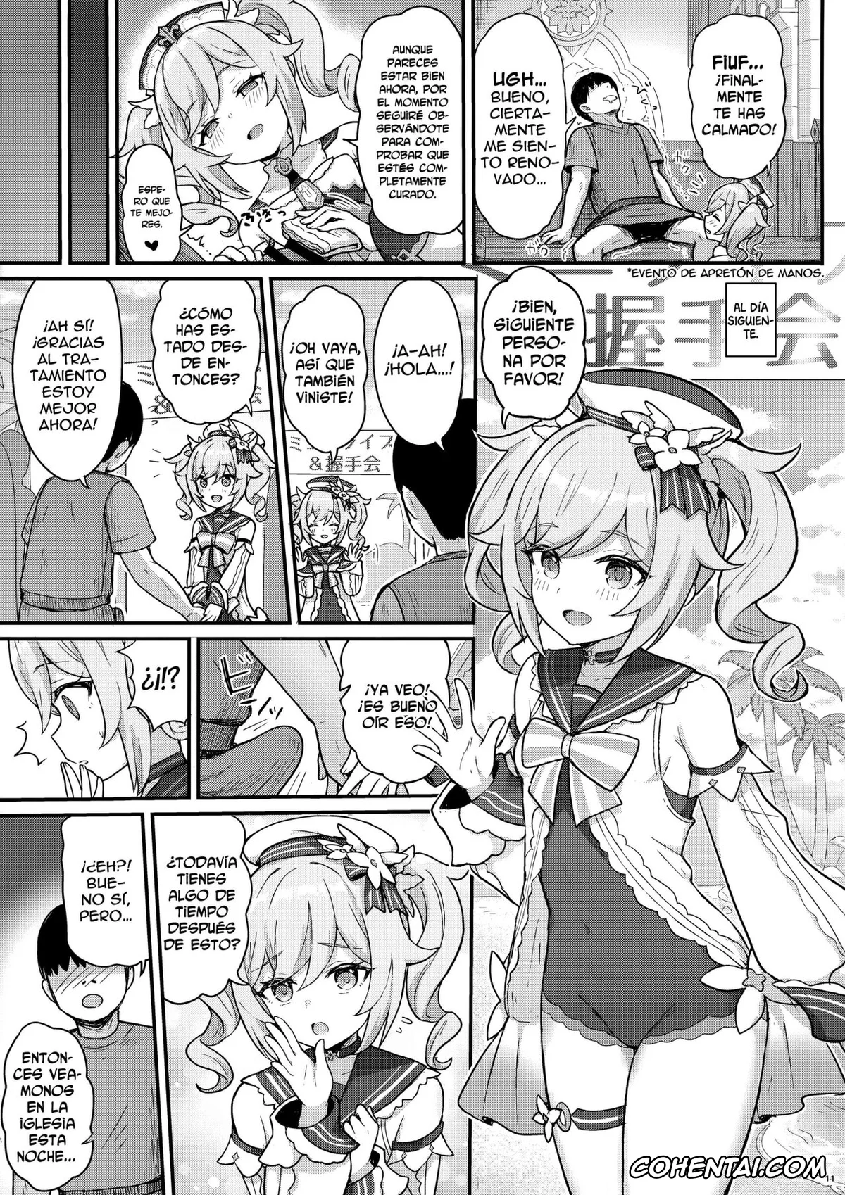 Genshin Impact hentai, Barbara Pegg hentai, Barbara-chan ga Ecchi na Chiryou o Shite kureru Hon (Genshin Impact), pagina 12