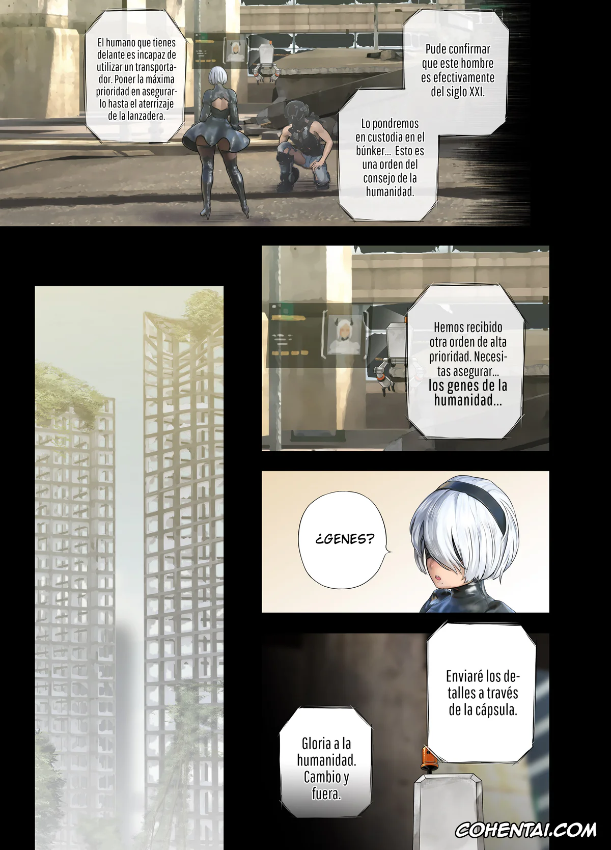 NieR:Automata porno, Nier Automata porno, 2B porno, 2B Doujin (NieR:Automata), pagina 5