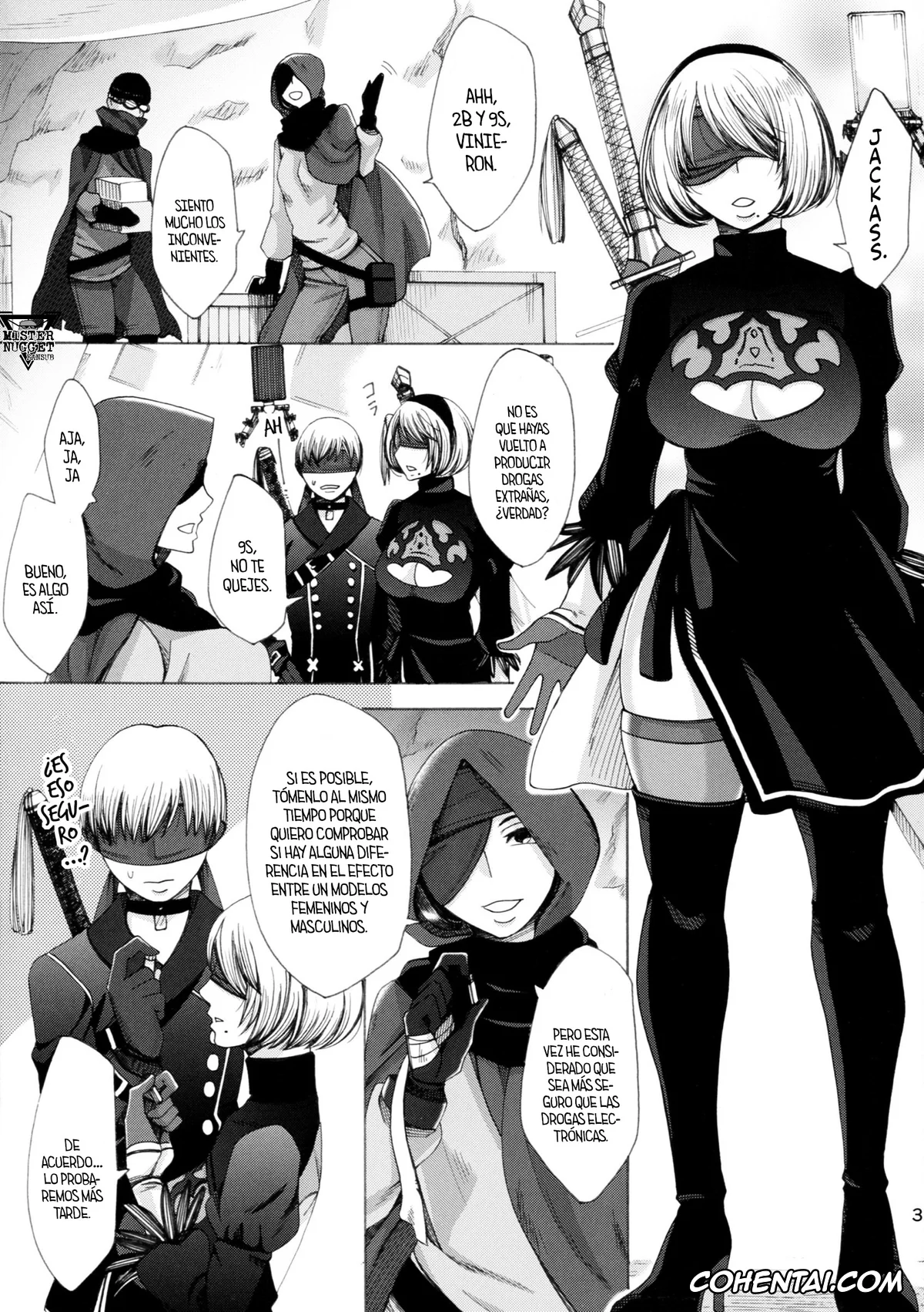NieR:Automata hentai, Nier Automata hentai, 2B hentai, 9S hentai, Love drug. (NieR:Automata), pagina 3