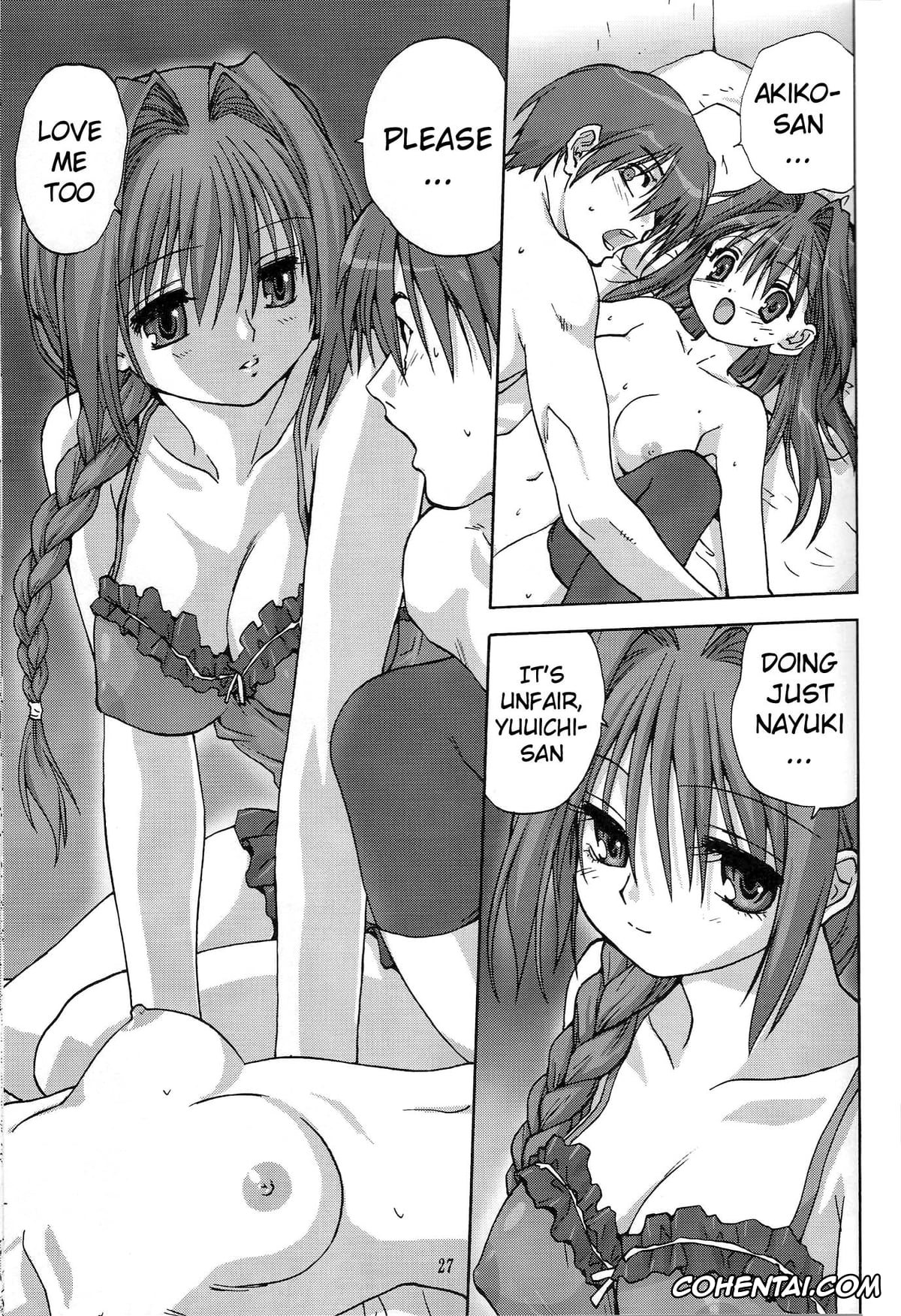 Kanon porno, Akiko Minase porno, Nayuki Minase porno, Yuuichi Aizawa porno, Sweet Jam -Kanzenban- (Kanon), pagina 26