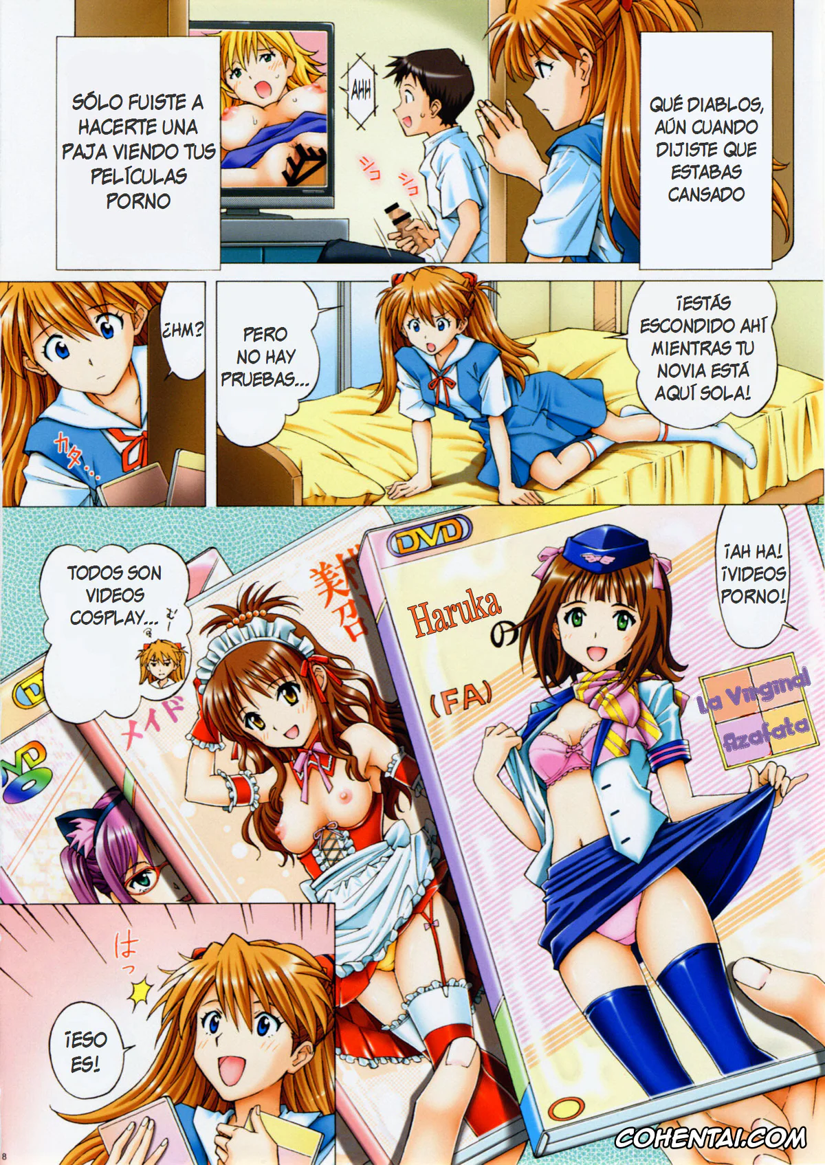 Neon Genesis Evangelion xxx, Asuka Langley Soryu xxx, Shinji Ikari xxx, Ecchi na Cosplay Asuka o Meshiagare (Neon Genesis Evangelion), pagina 7