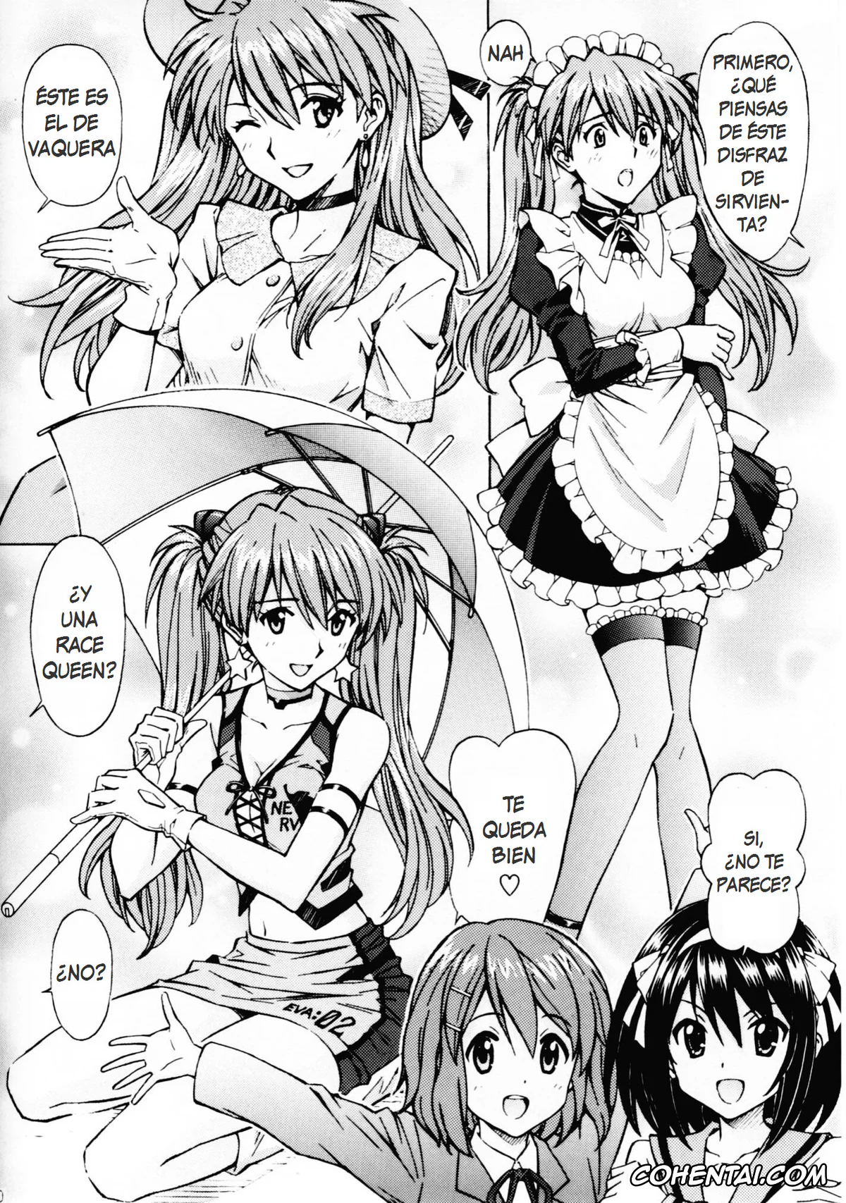 Neon Genesis Evangelion hentai, Asuka Langley Soryu hentai, Shinji Ikari hentai, Ecchi na Cosplay Asuka o Meshiagare (Neon Genesis Evangelion), pagina 9