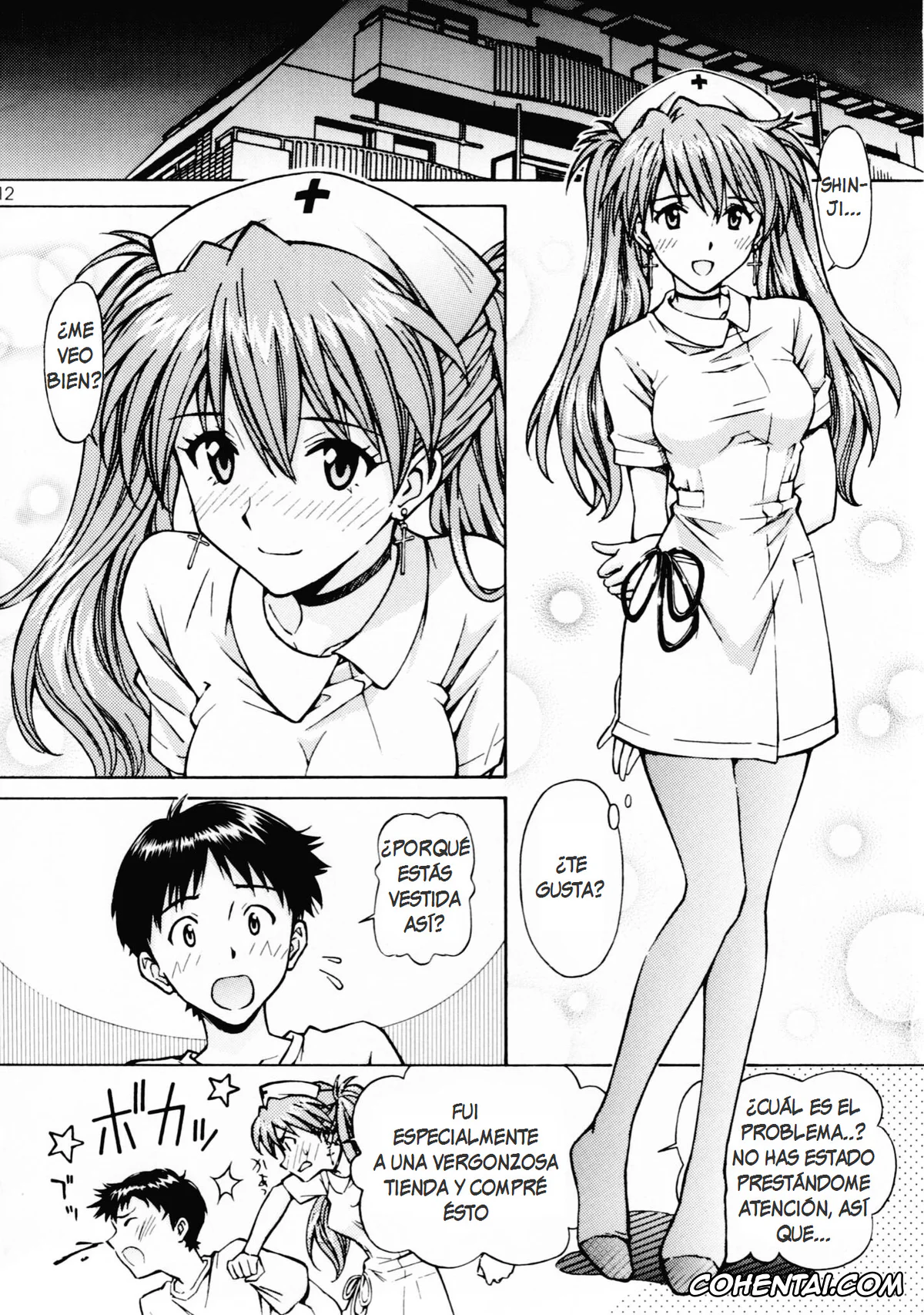 Neon Genesis Evangelion porno, Asuka Langley Soryu porno, Shinji Ikari porno, Ecchi na Cosplay Asuka o Meshiagare (Neon Genesis Evangelion), pagina 11