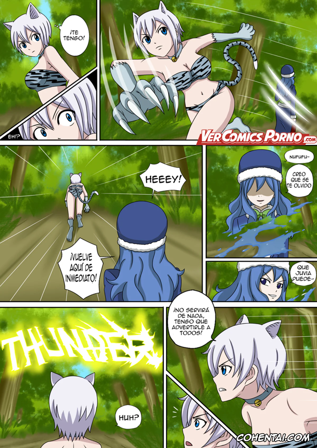 Fairy Tail xxx, Juvia Lockser xxx, Levy Mcgarden xxx, Lisanna Strauss xxx, Lucy Heartfilia xxx, Fairy Hunting 4 (Fairy Tail), pagina 16