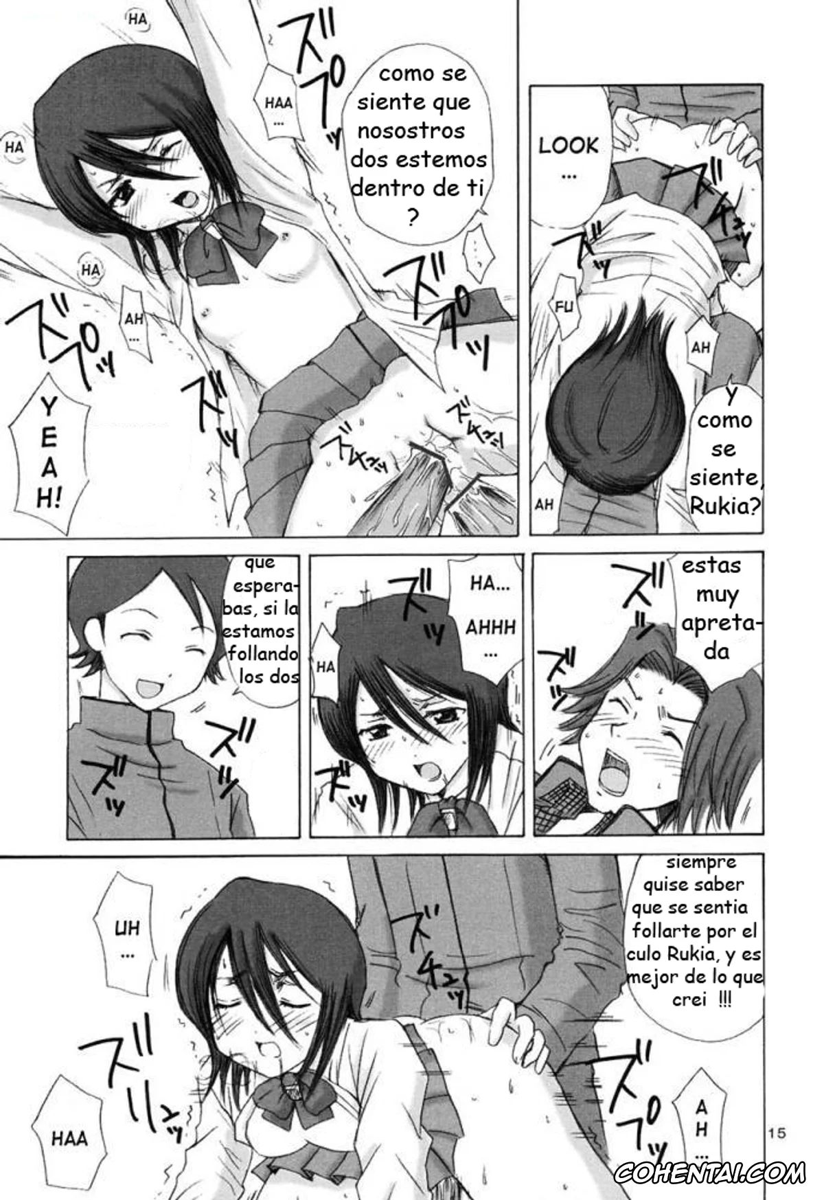 Bleach hentai, Keigo Asano hentai, Mizuiro Kojima hentai, Rukia Kuchiki hentai, Grateful Dead (Bleach), pagina 12