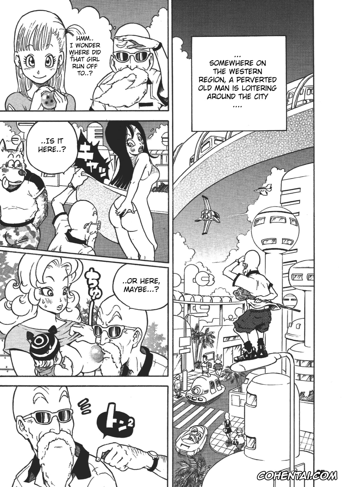 Dragon Ball porno, Bulma Briefs porno, Master Roshi porno, Panchy Brief | Bikini porno, Dangan Ball Maki no Ichi – Nishi no Miyako no Harenchi Jiken (Dragon Ball), pagina 5