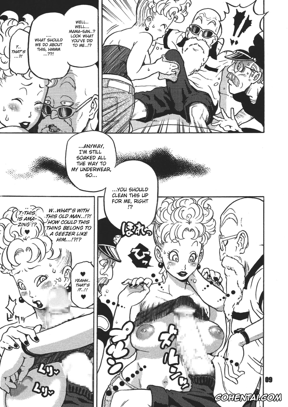 Dragon Ball hentai, Bulma Briefs hentai, Master Roshi hentai, Panchy Brief | Bikini hentai, Dangan Ball Maki no Ichi – Nishi no Miyako no Harenchi Jiken (Dragon Ball), pagina 9
