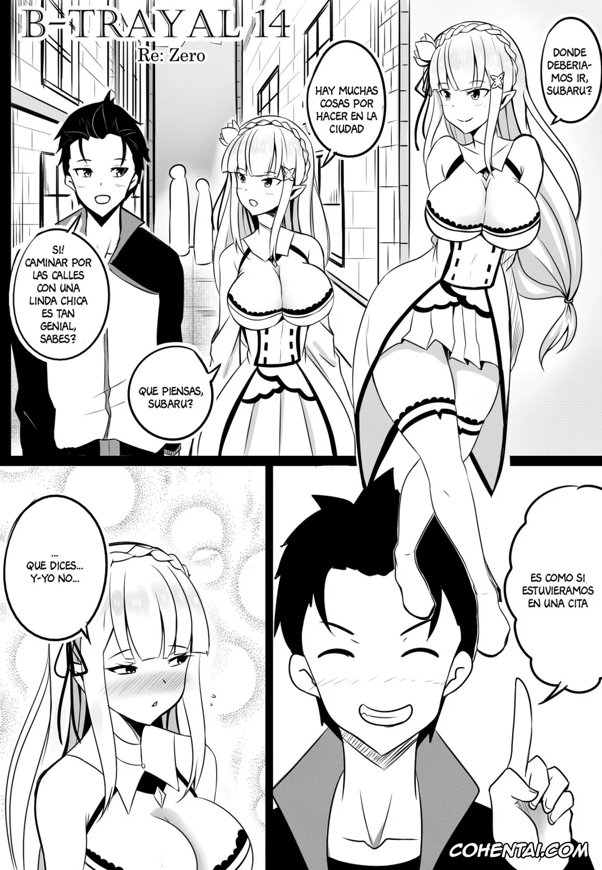 Re:Zero kara Hajimeru Isekai Seikatsu porno, Emilia porno, B-Trayal 14 (Re:Zero kara Hajimeru Isekai Seikatsu), pagina 2