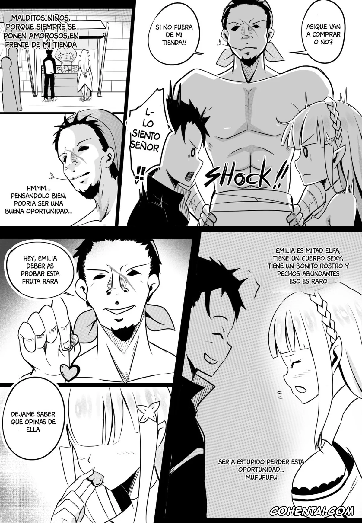 Re:Zero kara Hajimeru Isekai Seikatsu hentai, Emilia hentai, B-Trayal 14 (Re:Zero kara Hajimeru Isekai Seikatsu), pagina 3
