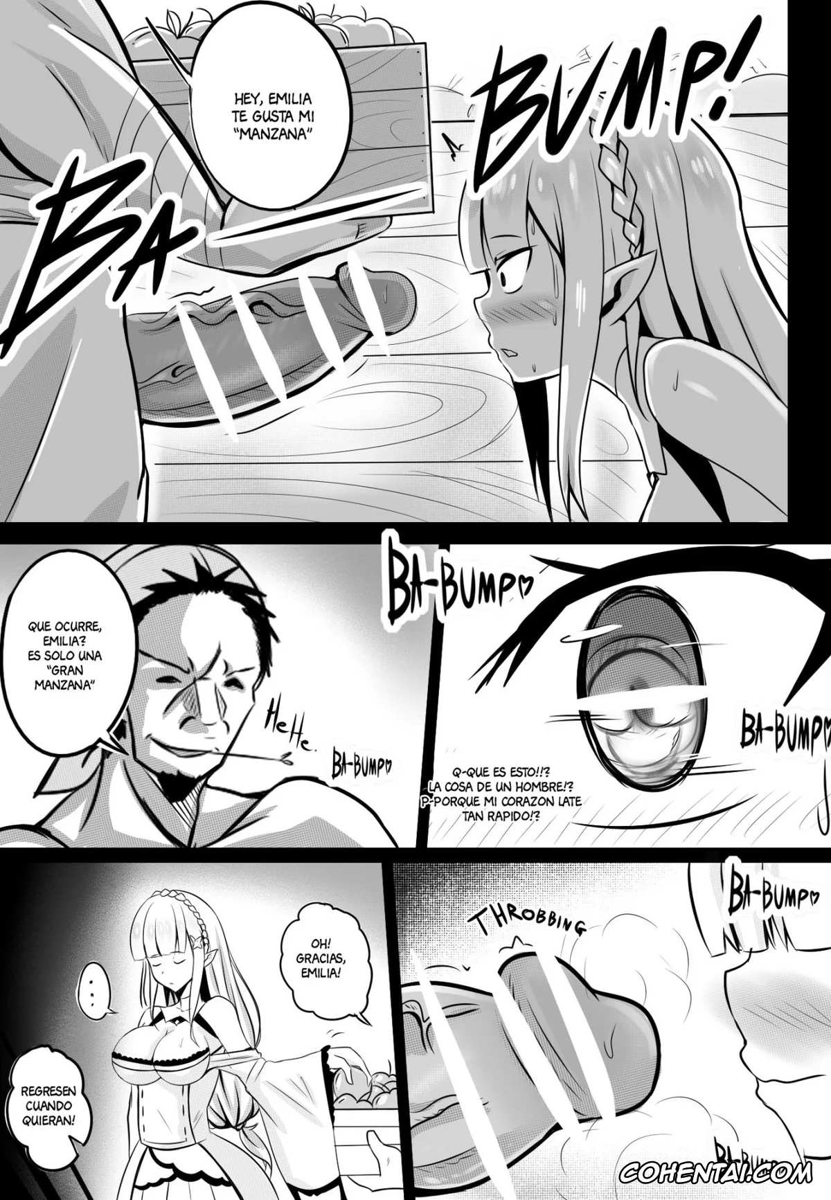 Re:Zero kara Hajimeru Isekai Seikatsu porno, Emilia porno, B-Trayal 14 (Re:Zero kara Hajimeru Isekai Seikatsu), pagina 5