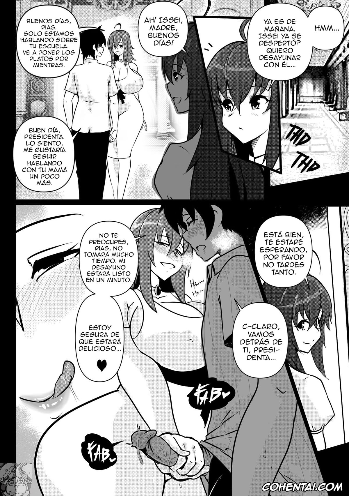 Highschool DxD hentai, Issei Hyoudou hentai, Venelana Gremory hentai, B-Trayal 23 Venelana (HighSchoolDxD), pagina 15
