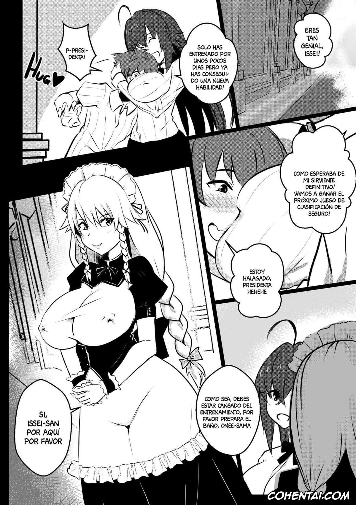 Highschool DxD porno, Grayfia Lucifuge porno, Issei Hyoudou porno, B-Trayal 27 (Highschool DxD), pagina 2
