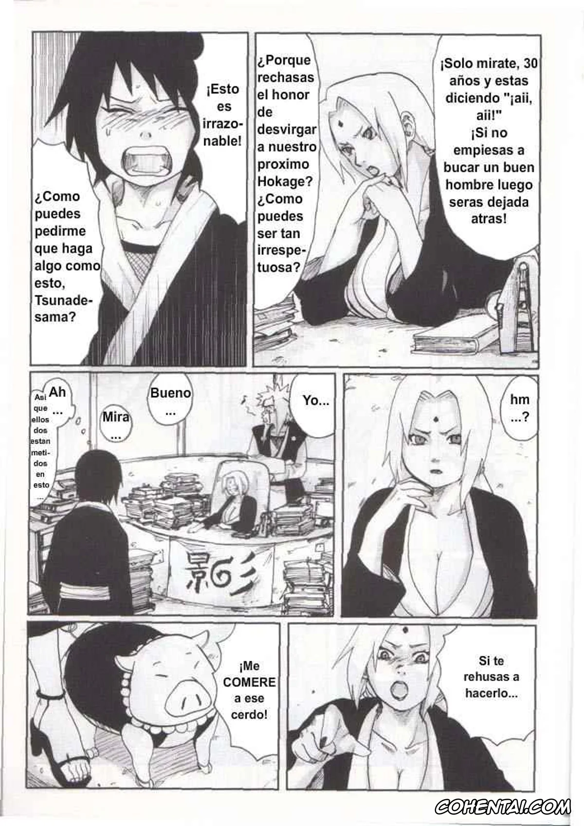 NARUTO hentai, Naruto Uzumaki hentai, Sakura Haruno hentai, Shizune hentai, Tsunade hentai, Nisemono (Naruto), pagina 6