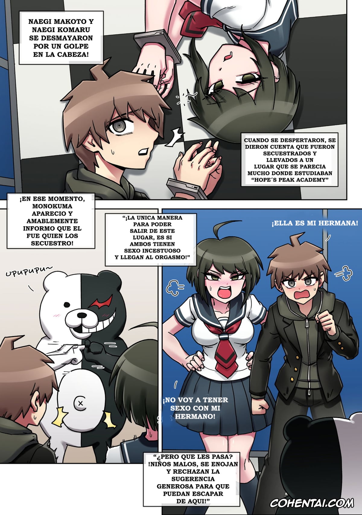 Danganronpa porno, Komaru Naegi porno, Kyouko Kirigiri porno, Makoto Naegi porno, Ultimate Incest (Danganronpa), pagina 2