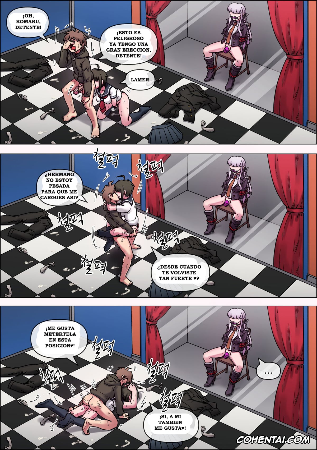 Danganronpa porno, Komaru Naegi porno, Kyouko Kirigiri porno, Makoto Naegi porno, Ultimate Incest (Danganronpa), pagina 17