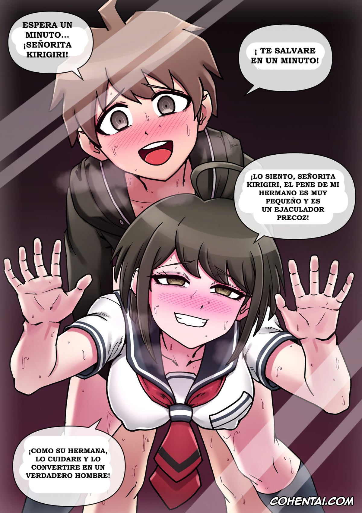 Danganronpa hentai, Komaru Naegi hentai, Kyouko Kirigiri hentai, Makoto Naegi hentai, Ultimate Incest (Danganronpa), pagina 18