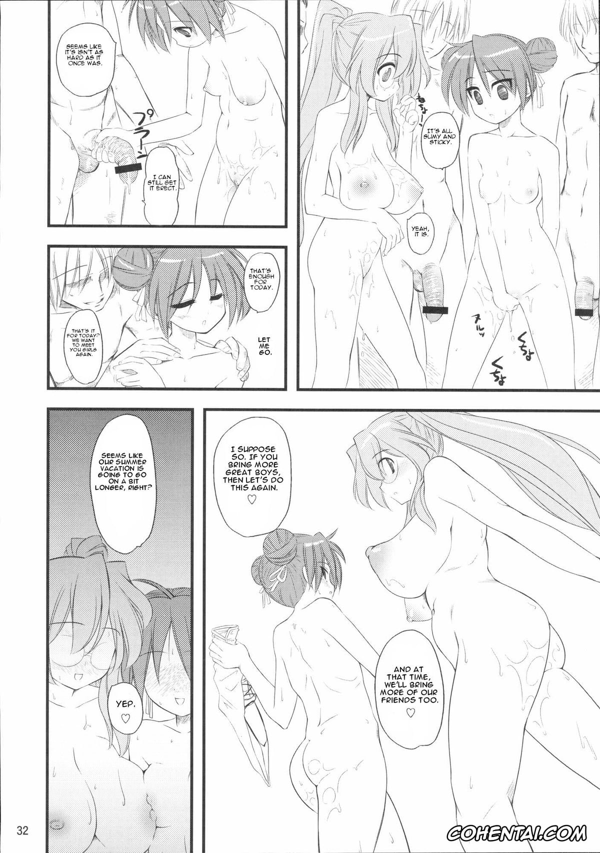 Lucky Star xxx, Kagami Hiiragi xxx, Miyuki Takara xxx, Natsu in Summer (Lucky Star), pagina 31