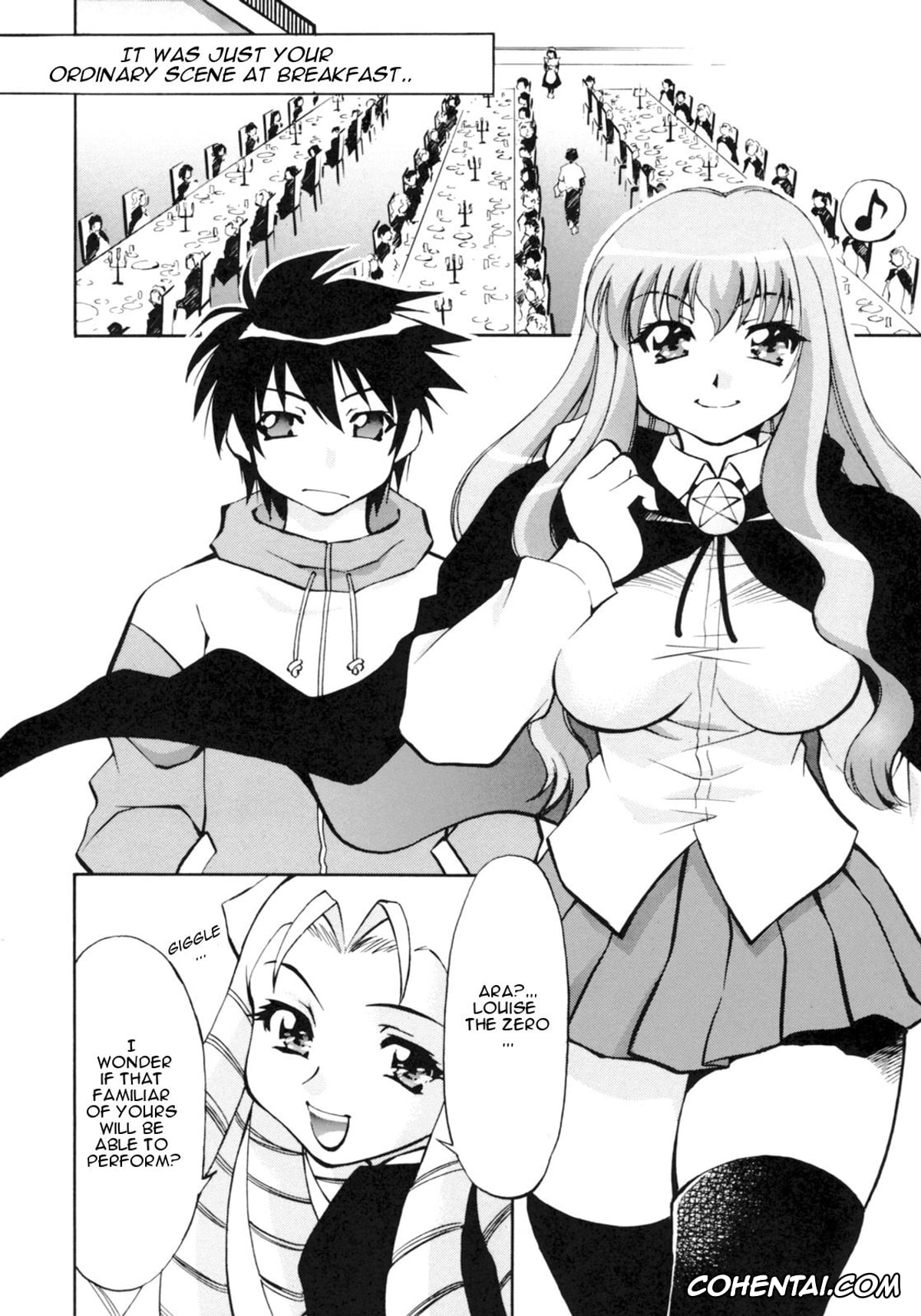 Zero No Tsukaima | The Familiar Of Zero xxx, Louise Francoise Le Blanc de La Valliere xxx, Montmorency Margarita La Fere De Montmorency xxx, Saito Hiraga xxx, Siesta xxx, Zero no Sannin (Zero no Tsukaima), pagina 4