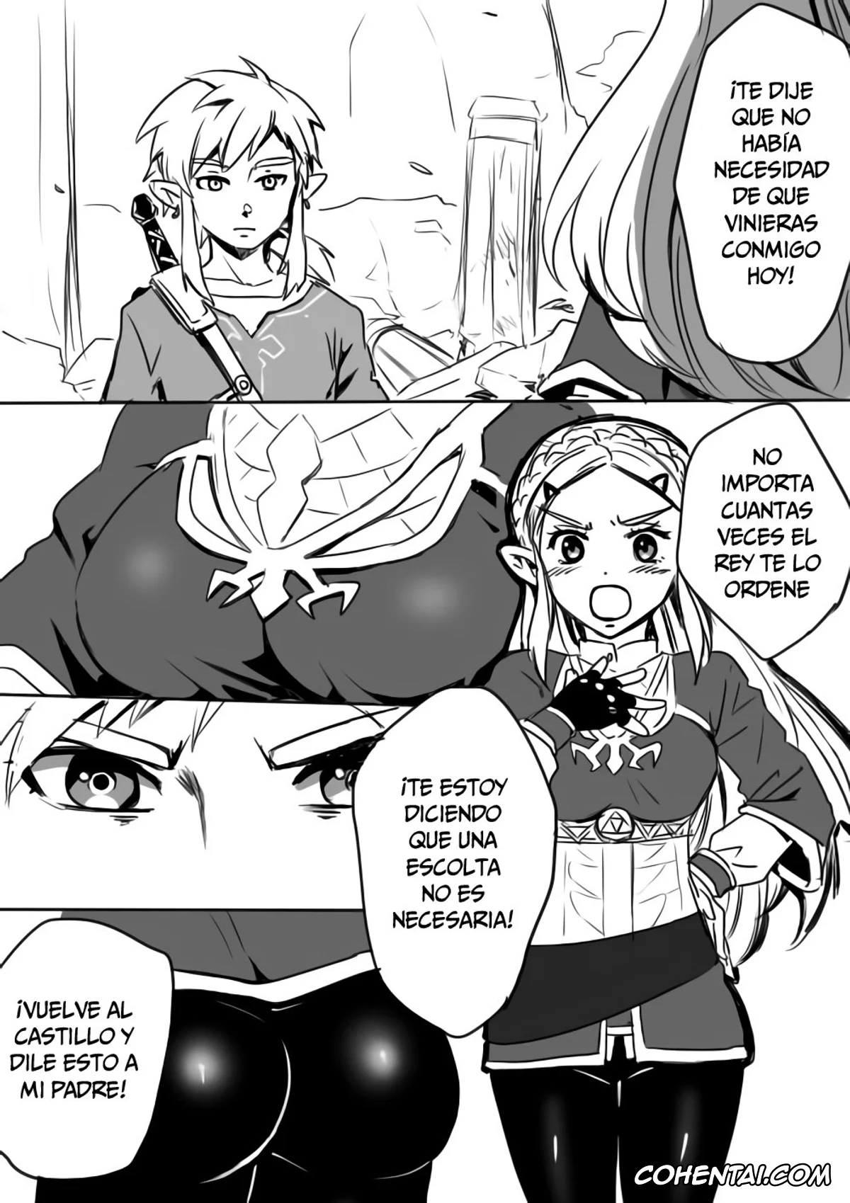 The Legend Of Zelda porno, Link porno, Princess Zelda porno, Link to Zelda no Shoshinsha ni Yasashii Sex Nyuumon (The Legend of Zelda: Breath of the Wild), pagina 2