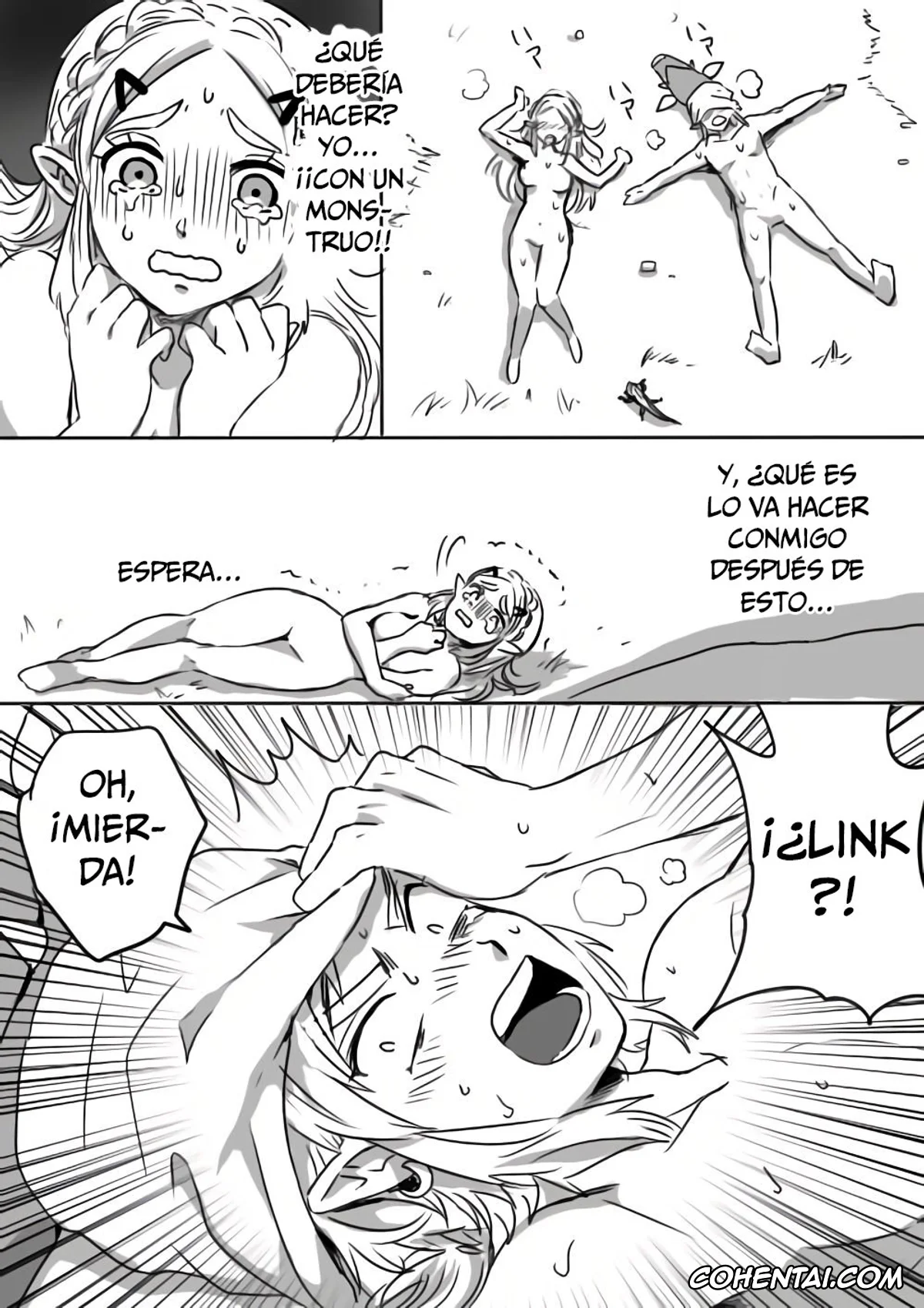 The Legend Of Zelda porno, Link porno, Princess Zelda porno, Link to Zelda no Shoshinsha ni Yasashii Sex Nyuumon (The Legend of Zelda: Breath of the Wild), pagina 14