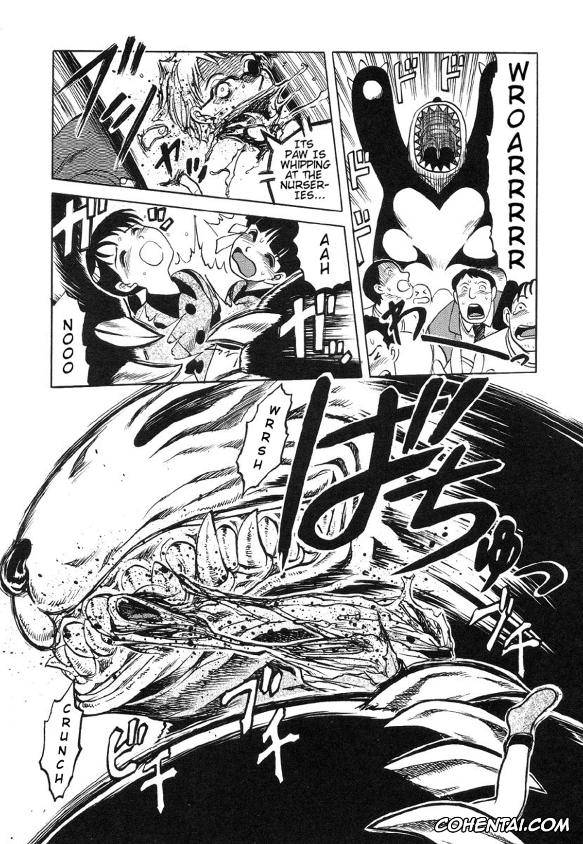 Manga porno, Tankoubon porno, Miko to Yajuu – Death Panda, pagina 8