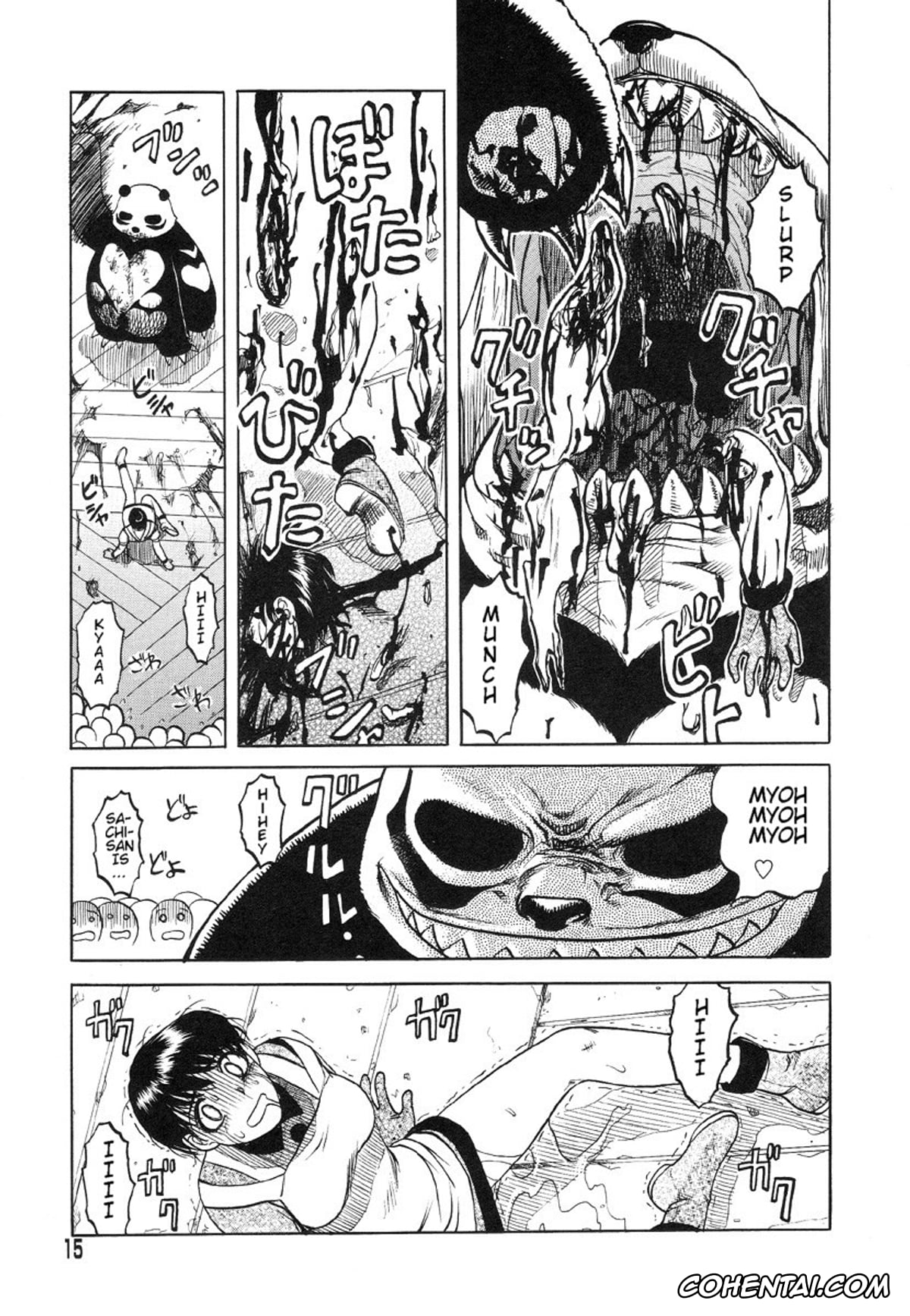 Manga hentai, Tankoubon hentai, Miko to Yajuu – Death Panda, pagina 9