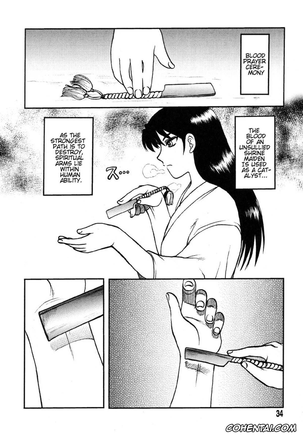Manga hentai, Tankoubon hentai, Miko to Yajuu – Death Panda, pagina 27
