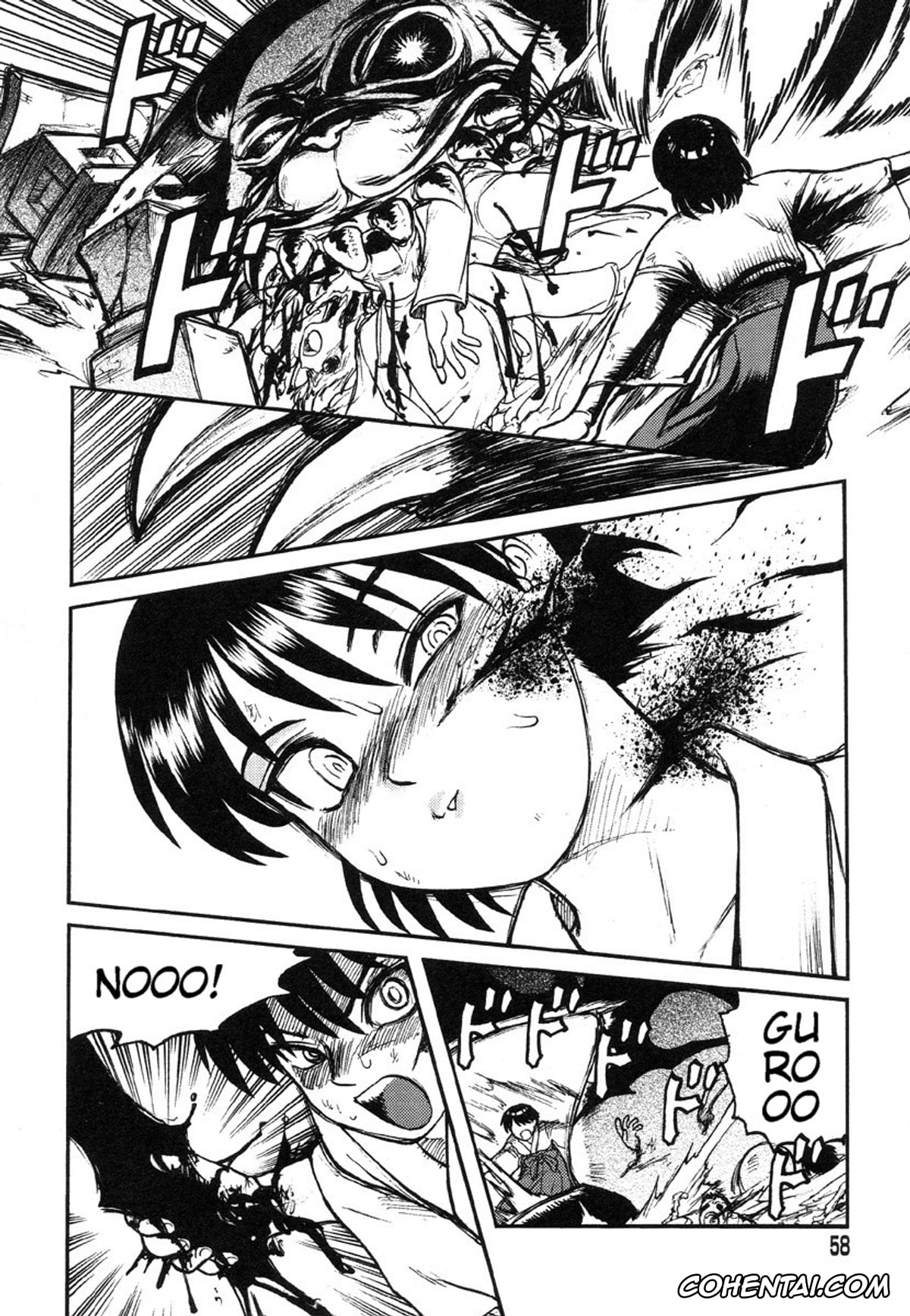 Manga porno, Tankoubon porno, Miko to Yajuu – Death Panda, pagina 50