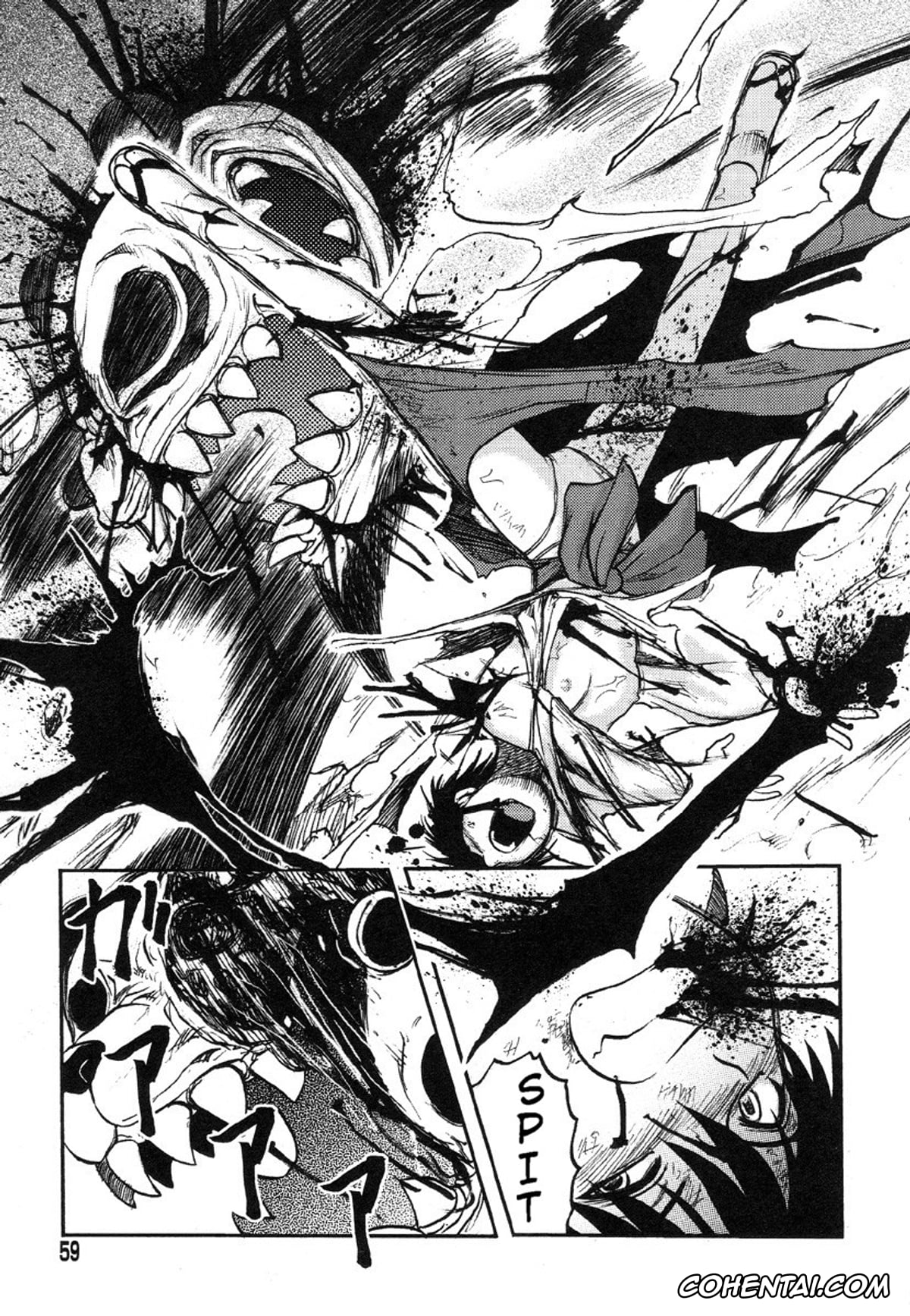Manga hentai, Tankoubon hentai, Miko to Yajuu – Death Panda, pagina 51