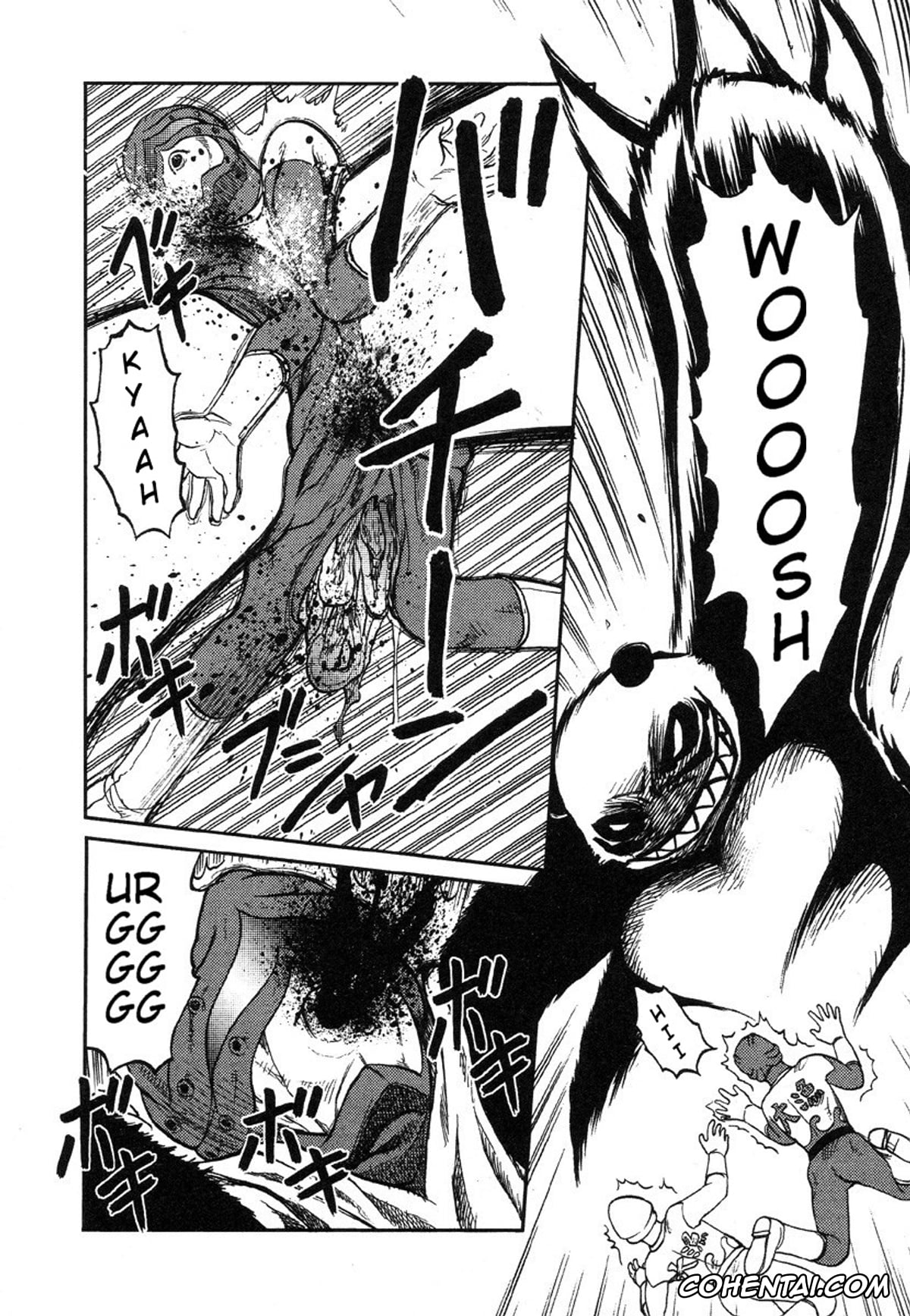 Manga porno, Tankoubon porno, Miko to Yajuu – Death Panda, pagina 56