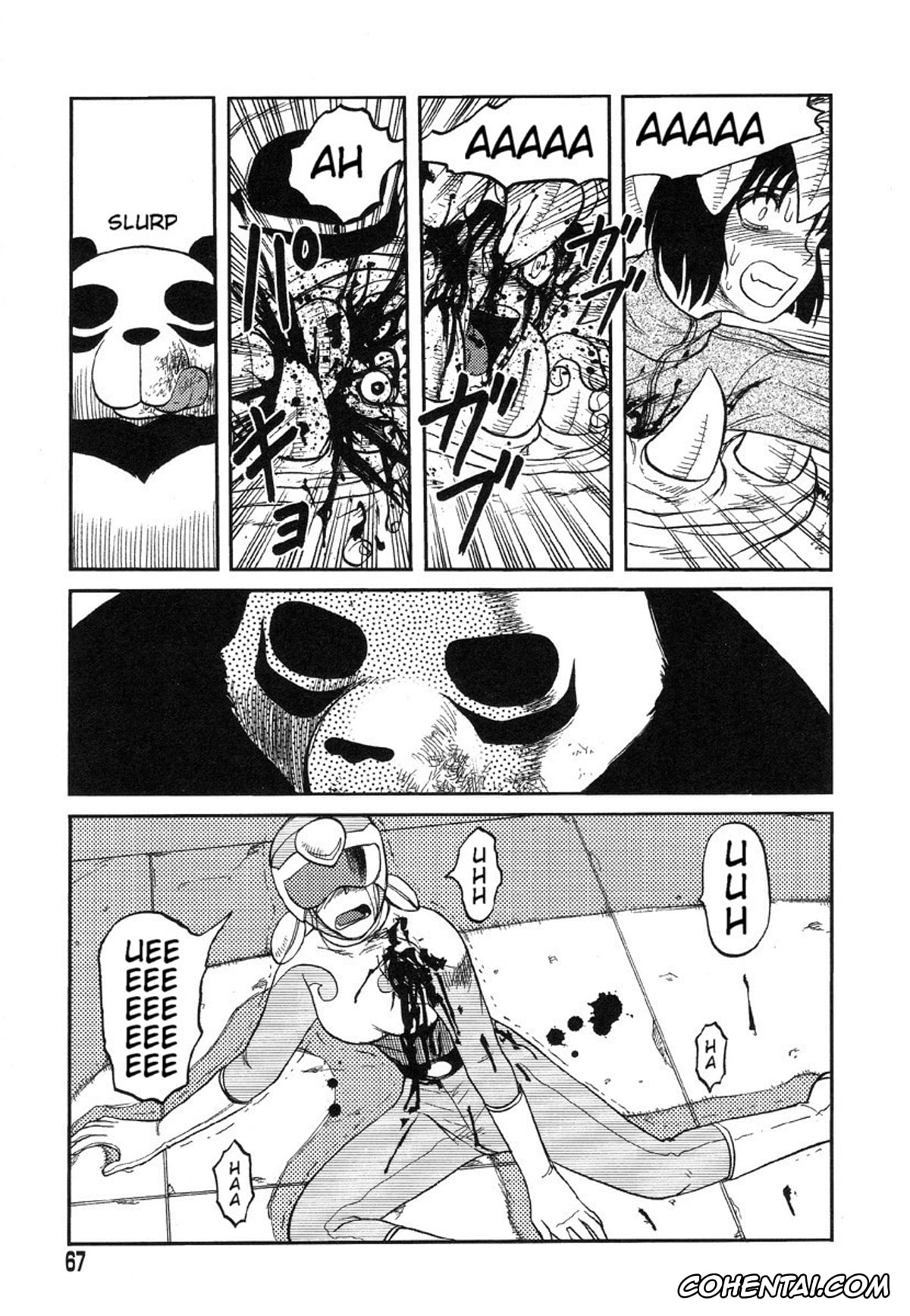 Manga porno, Tankoubon porno, Miko to Yajuu – Death Panda, pagina 59