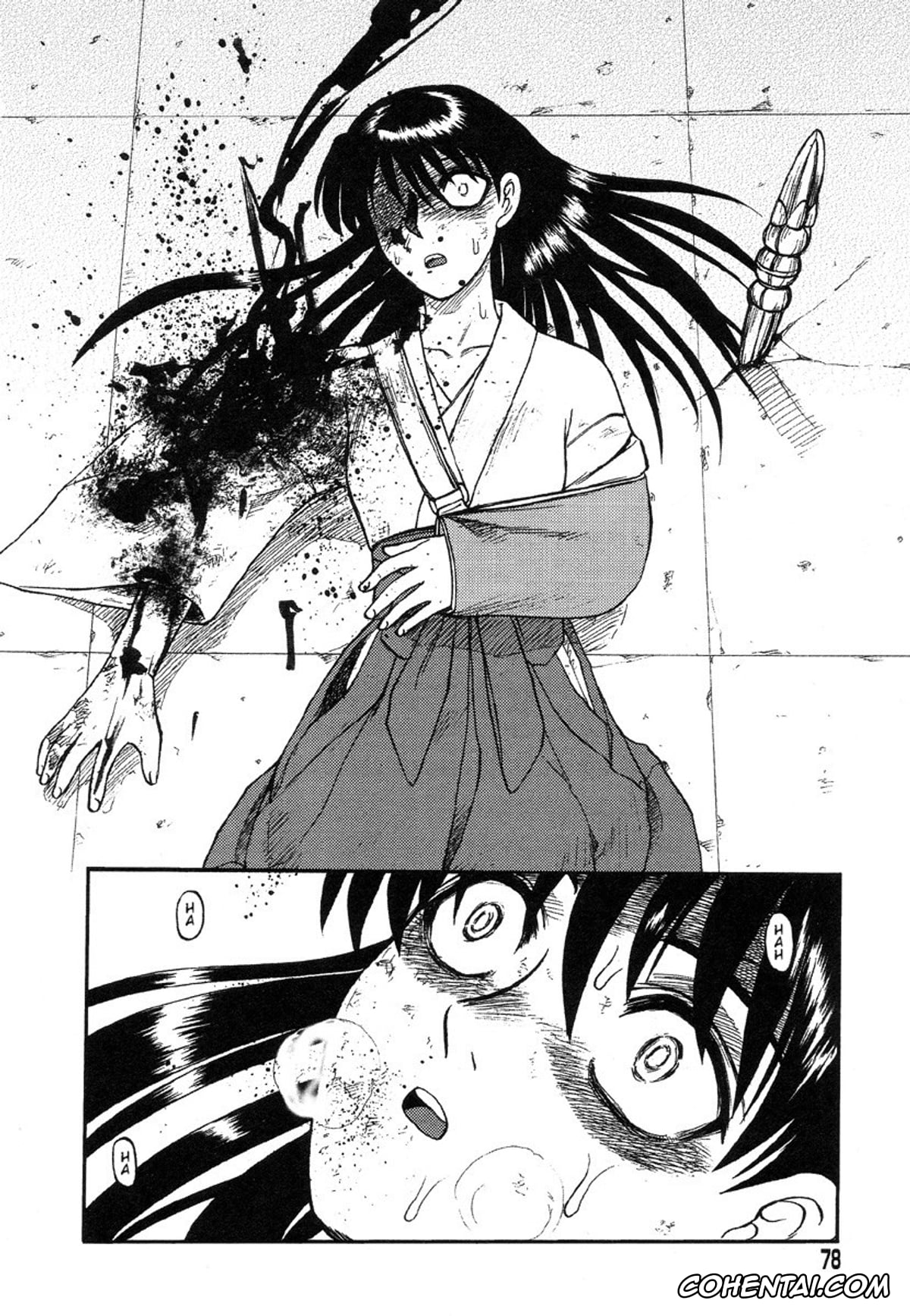 Manga xxx, Tankoubon xxx, Miko to Yajuu – Death Panda, pagina 70