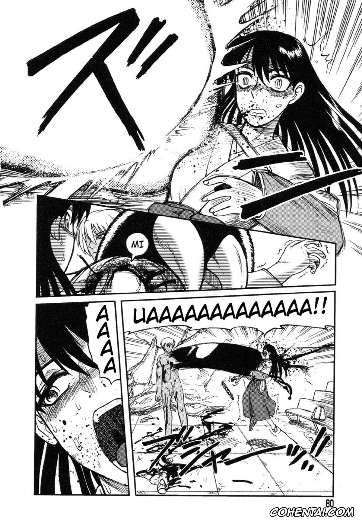 Manga hentai, Tankoubon hentai, Miko to Yajuu – Death Panda, pagina 72