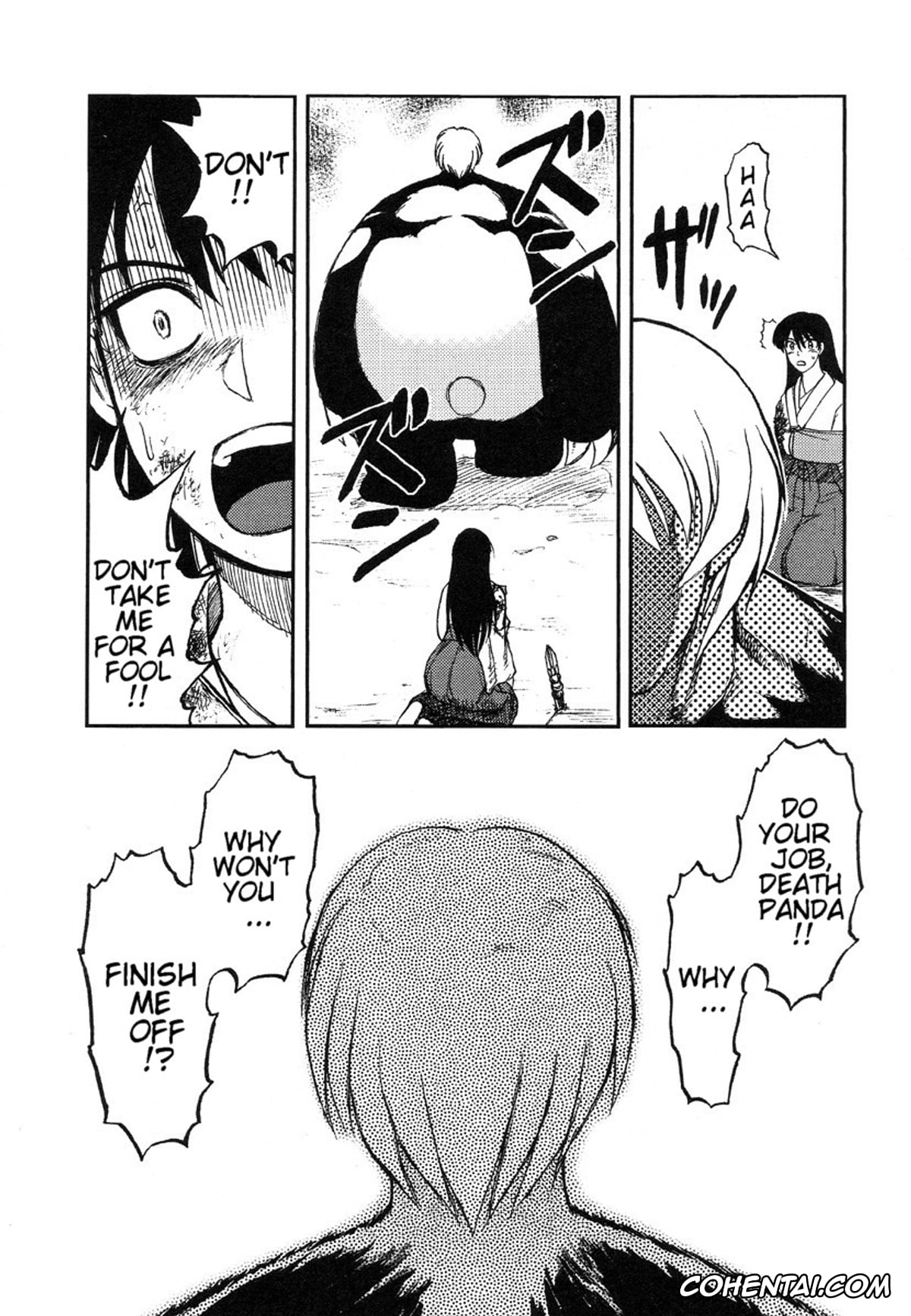 Manga porno, Tankoubon porno, Miko to Yajuu – Death Panda, pagina 74