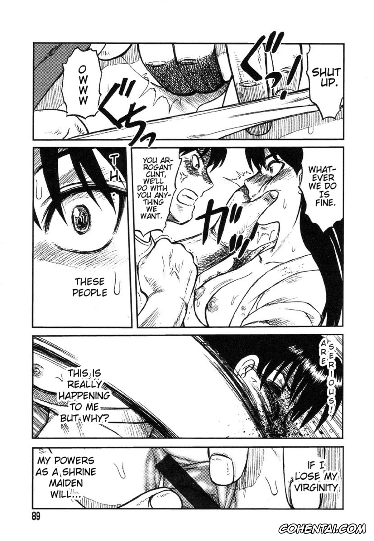 Manga hentai, Tankoubon hentai, Miko to Yajuu – Death Panda, pagina 81