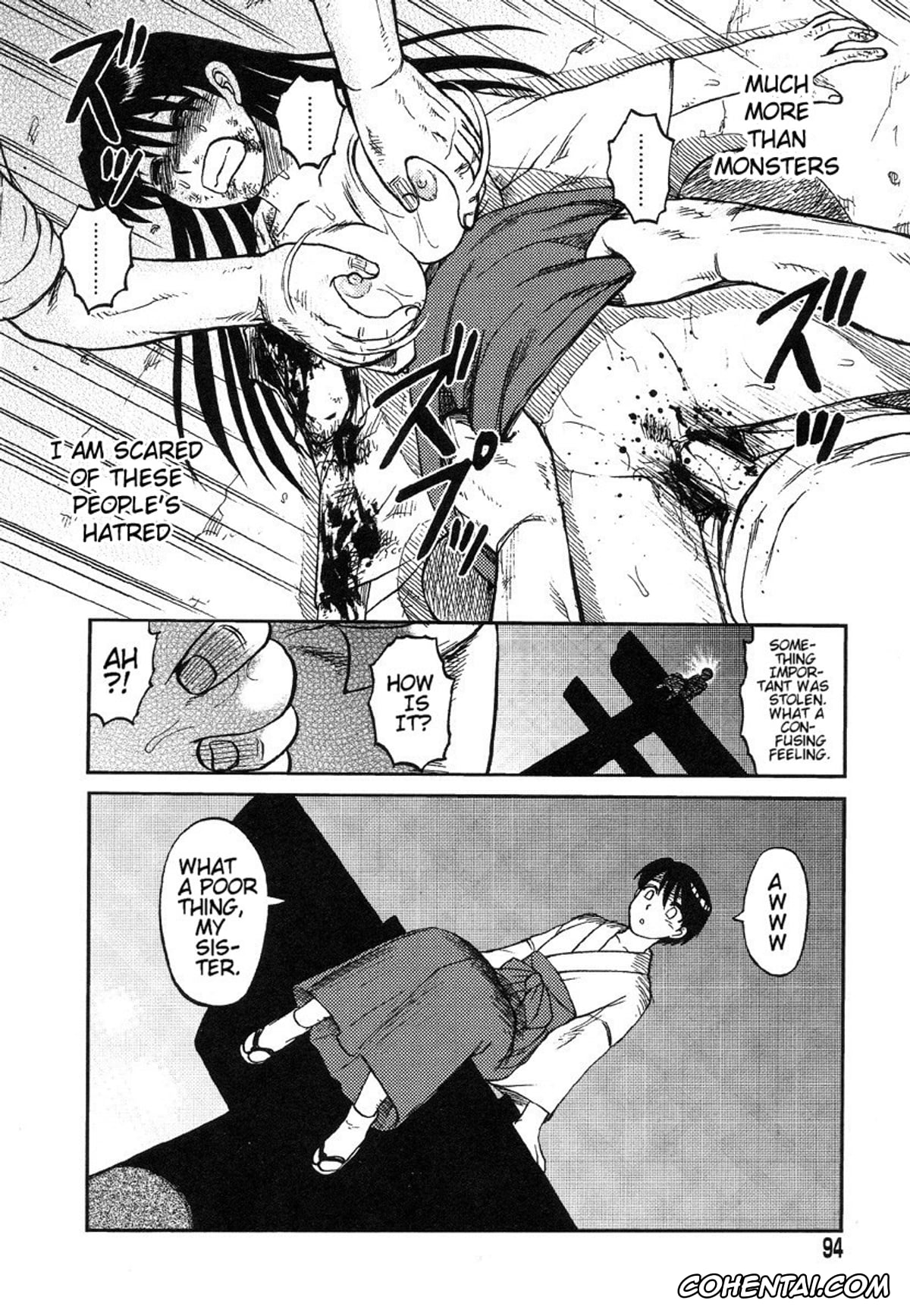 Manga porno, Tankoubon porno, Miko to Yajuu – Death Panda, pagina 86